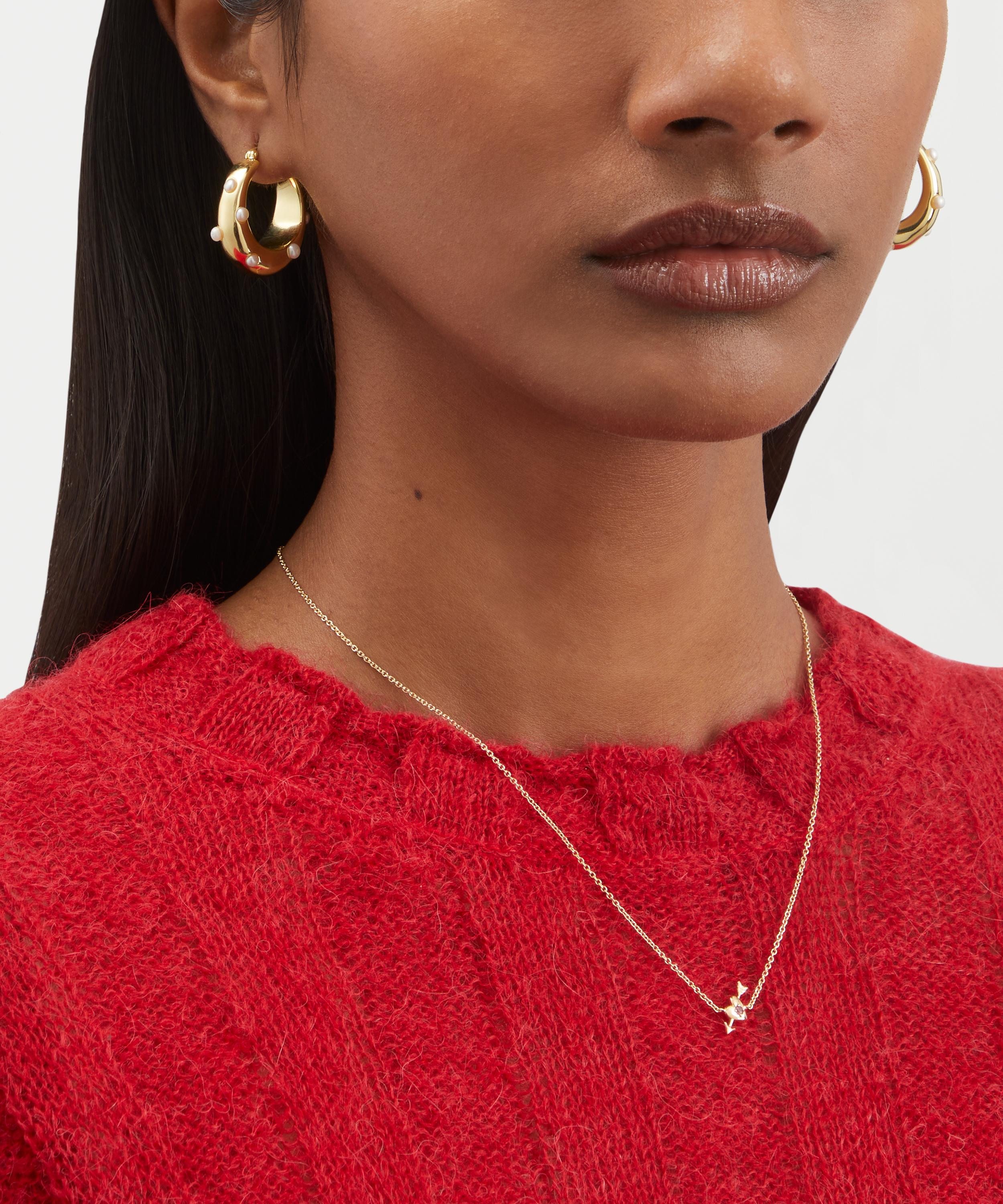 Anna + Nina - x Liberty Gold-Plated Twist a Classic Hoop Earrings image number 1