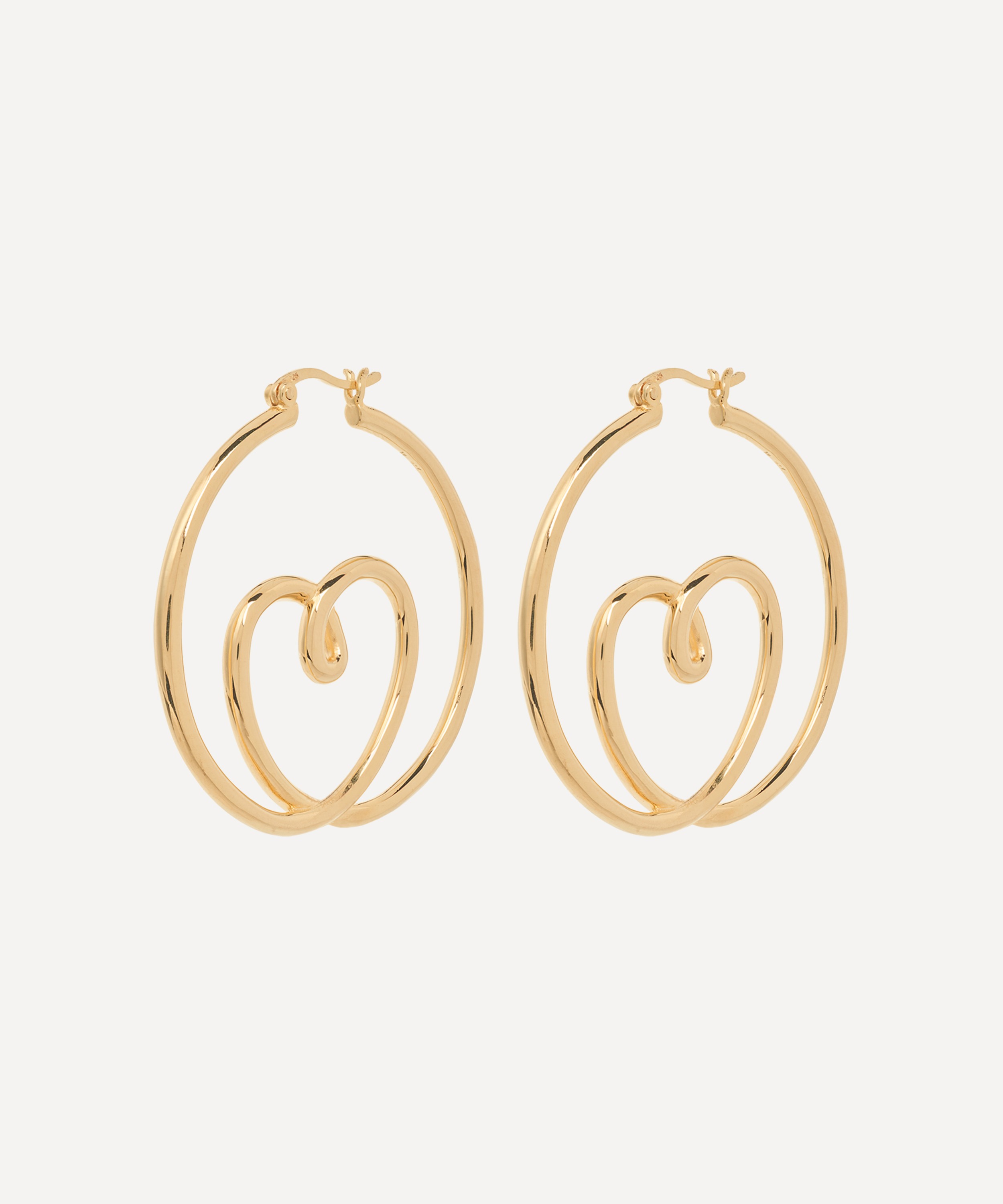 Anna + Nina - x Liberty Gold-Plated Head Over Heels Hoop Earrings image number 0