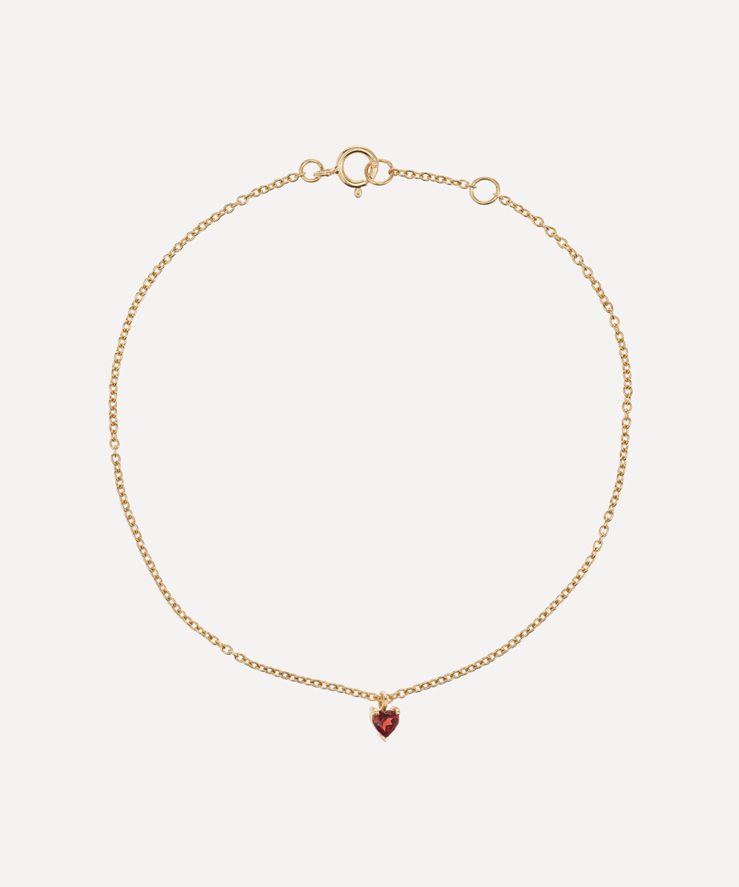 Anna + Nina - x Liberty 14ct Gold Burning Heart Bracelet image number 2