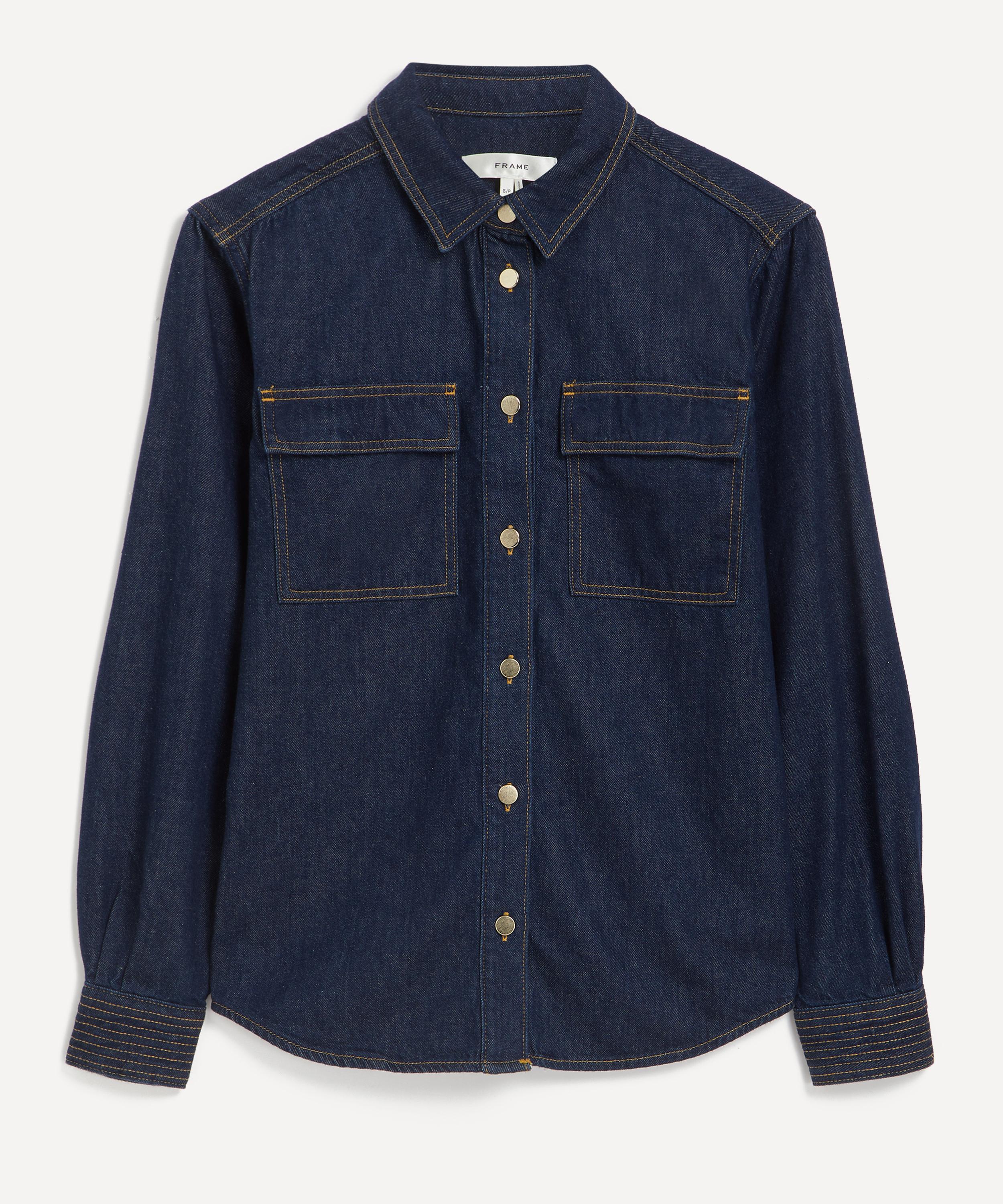 Frame - Trapunto Denim Shirt image number 0