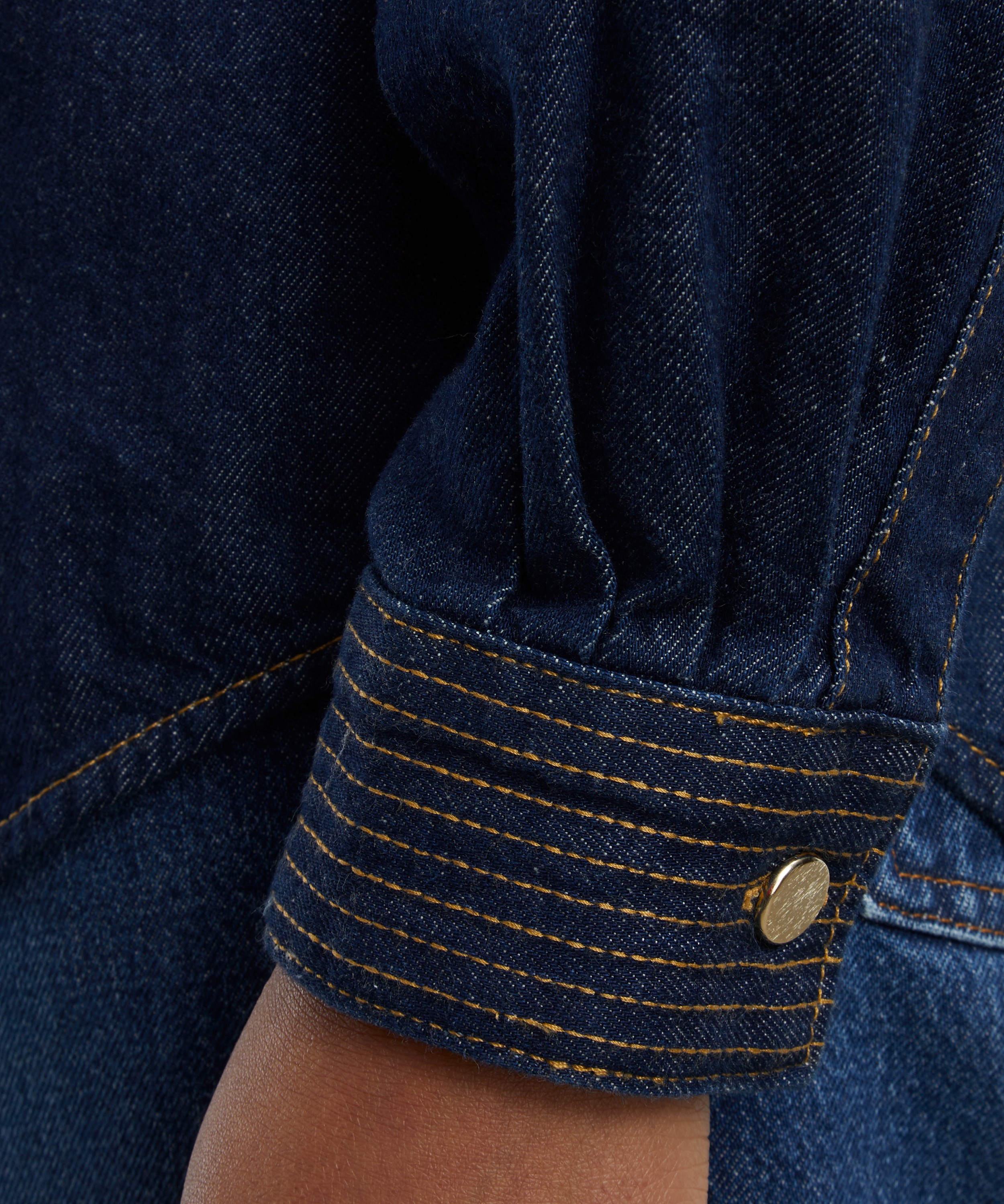 Frame - Trapunto Denim Shirt image number 4