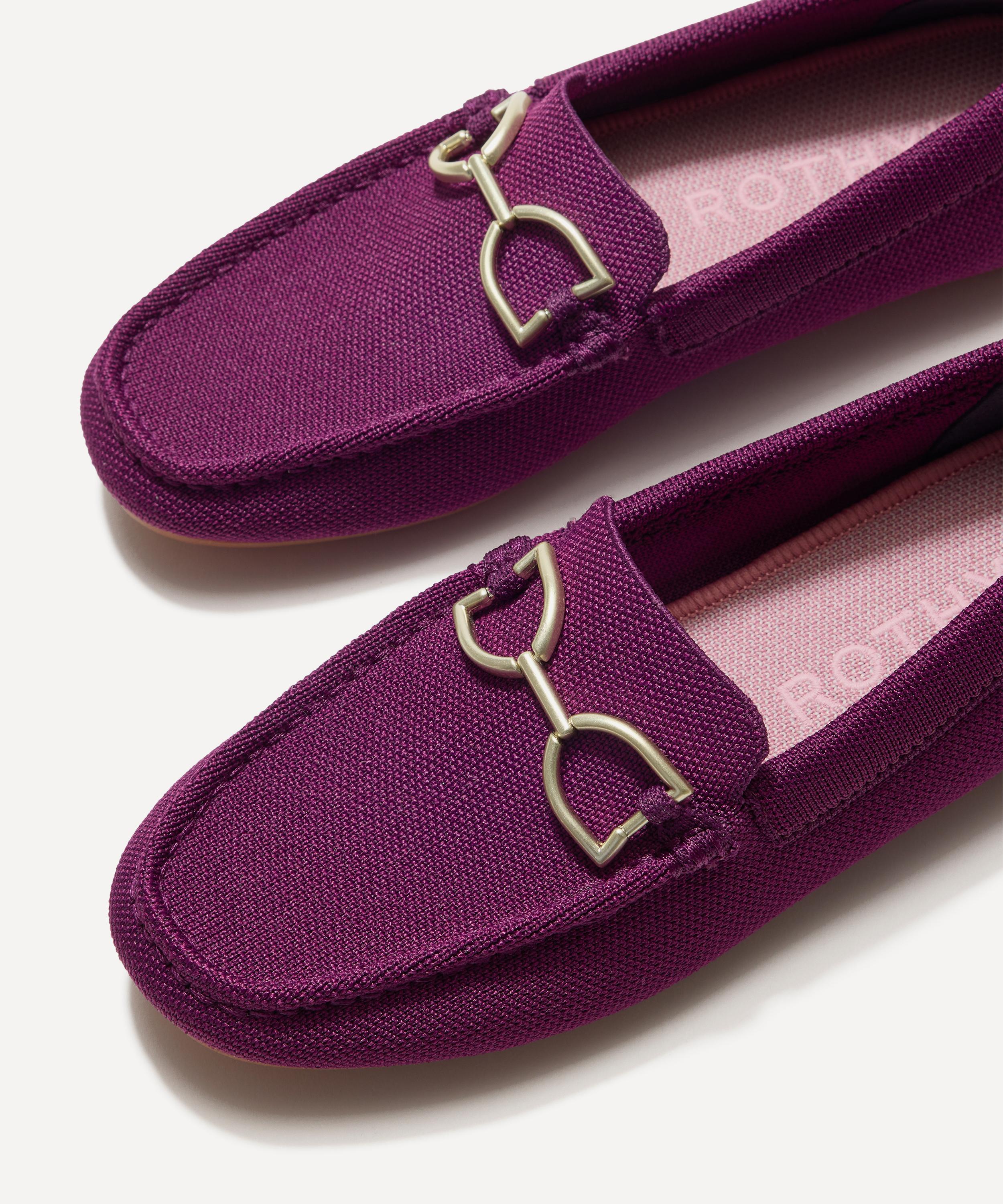 Rothy's - Double Bit Driver Purple Sapphire Loafers image number 4