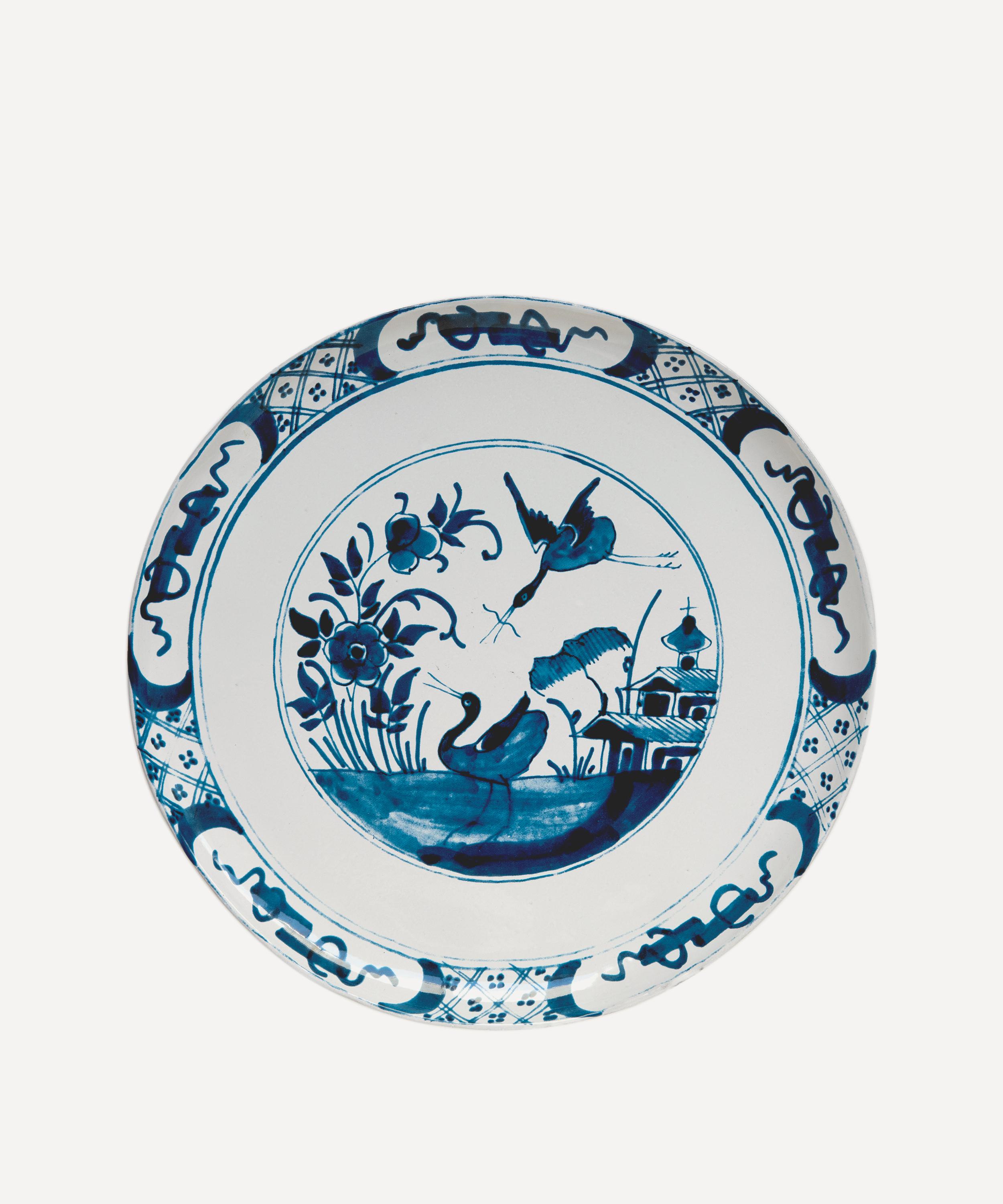 Astier de Villatte - Large Pond Heron Dinner Plate image number 0