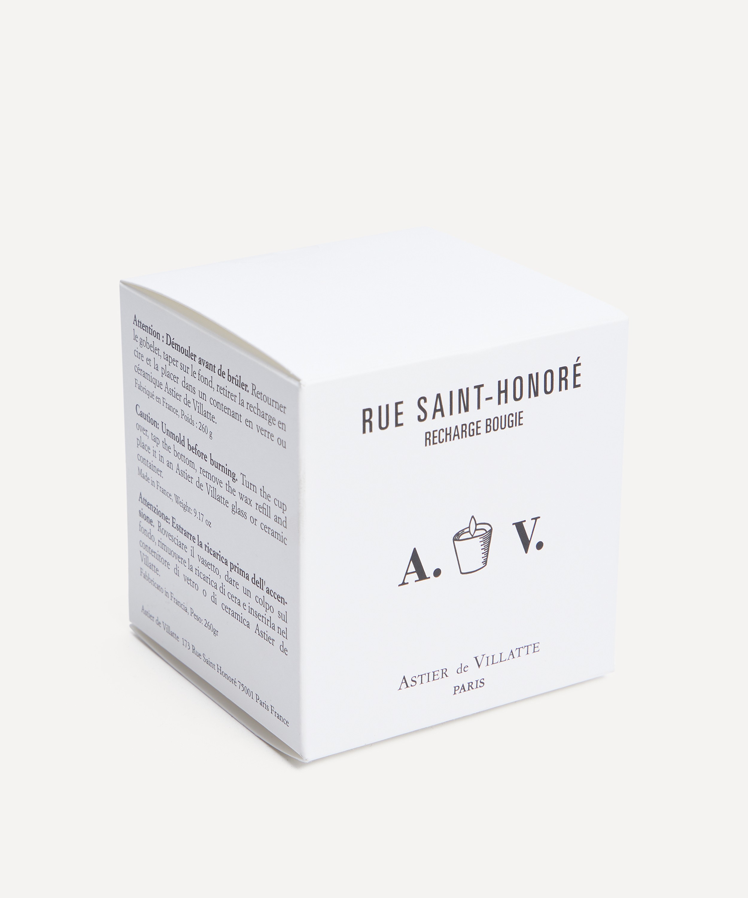 Astier de Villatte - Rue Saint-Honoré Scented Candle Refill 260g image number 3