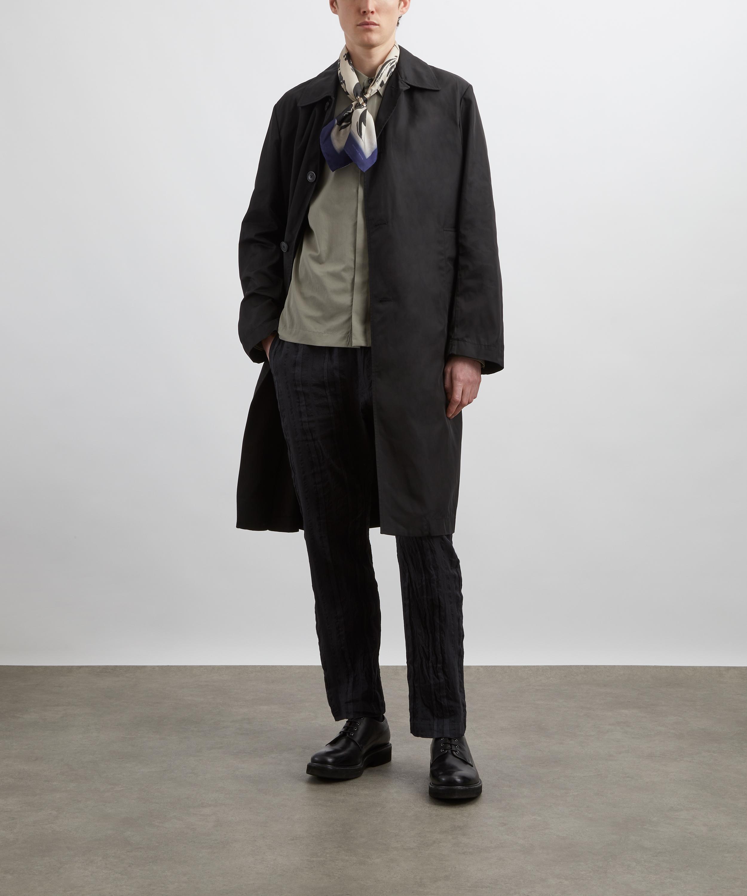 Dries Van Noten - Black Single-Breasted Coat image number 1