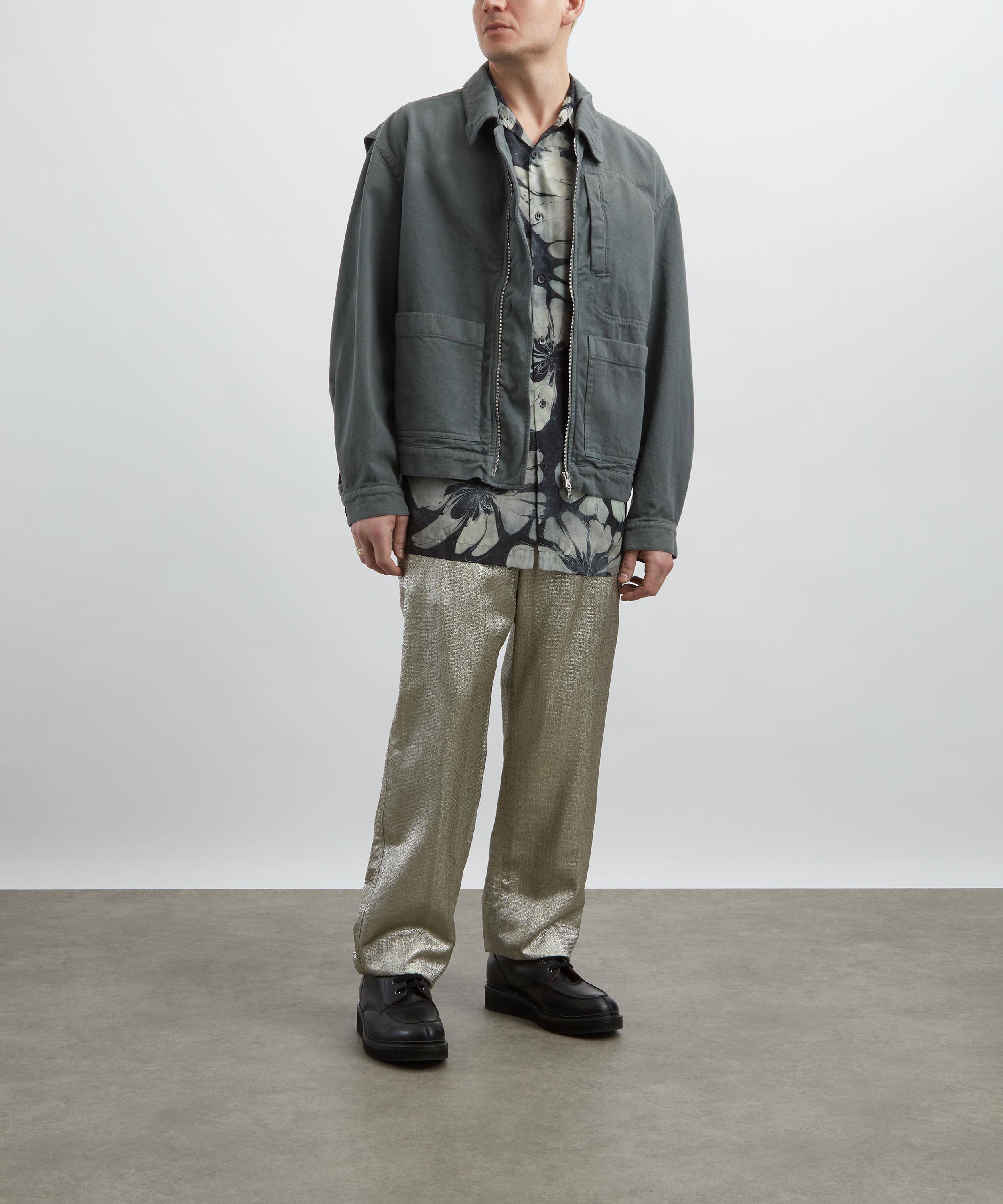 Dries Van Noten - Grey Cotton Work Jacket image number 1