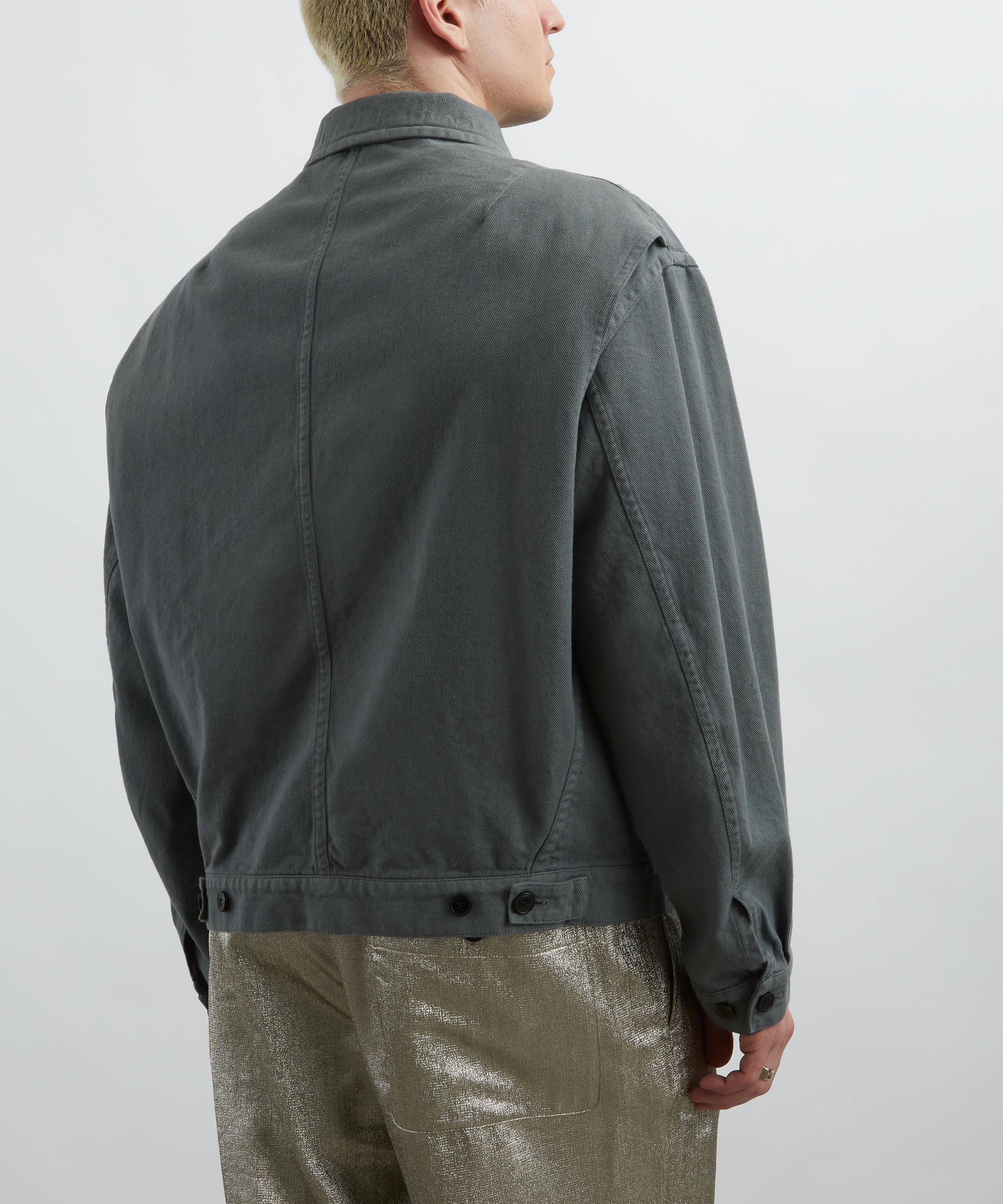 Dries Van Noten - Grey Cotton Work Jacket image number 3