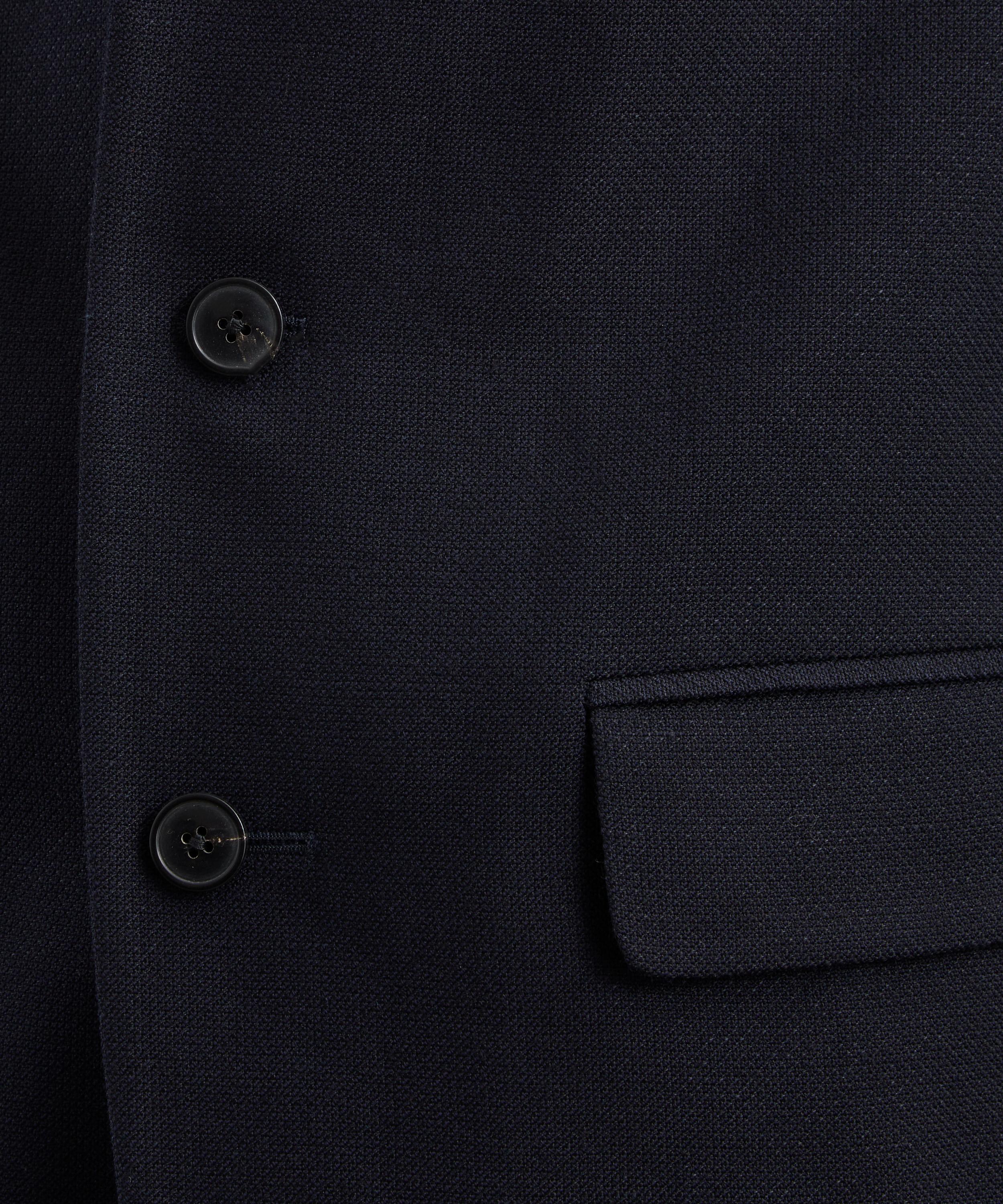 Dries Van Noten - Navy Wool-Linen Jacket image number 4