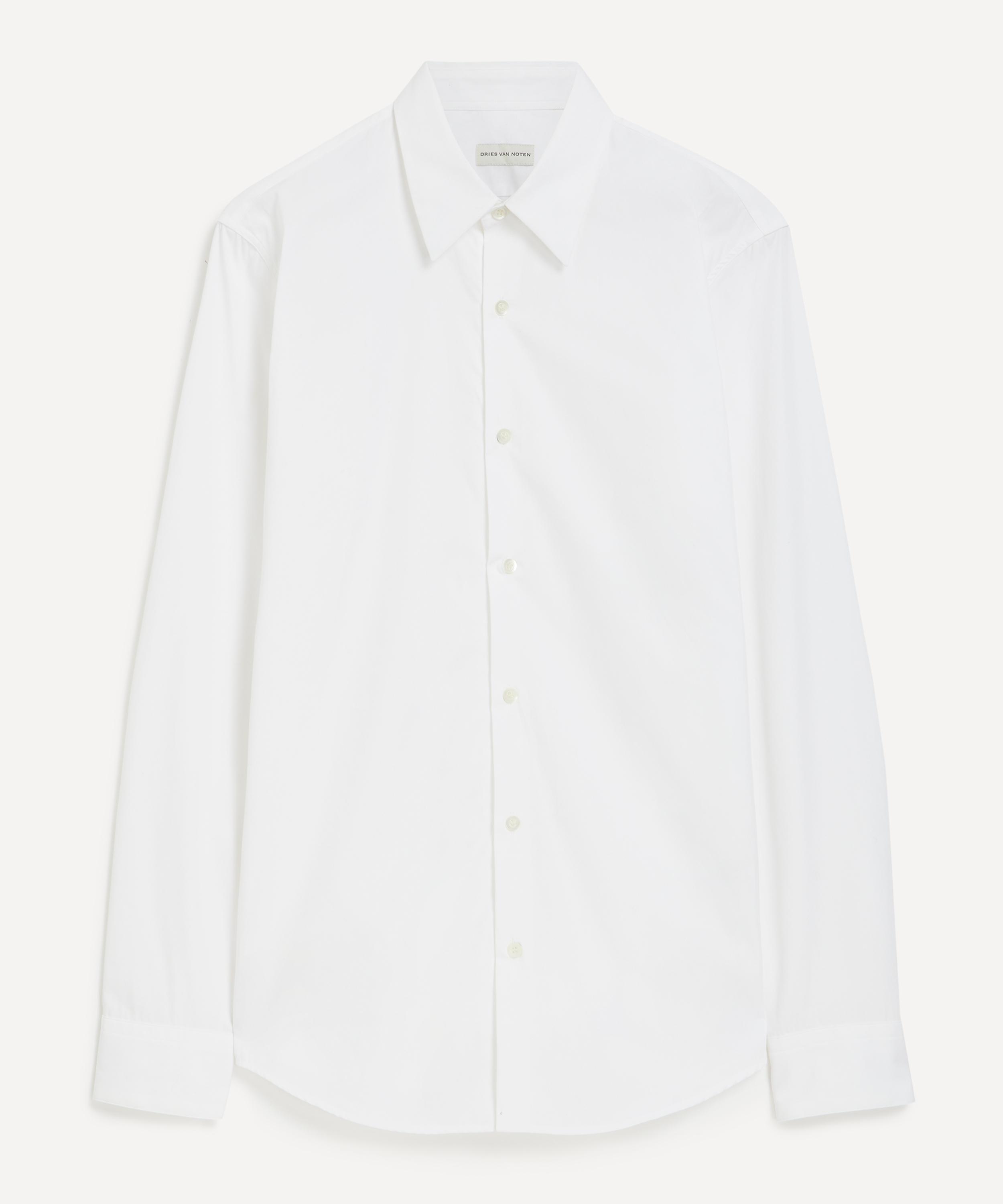 Dries Van Noten - White Cotton Poplin Shirt image number 0