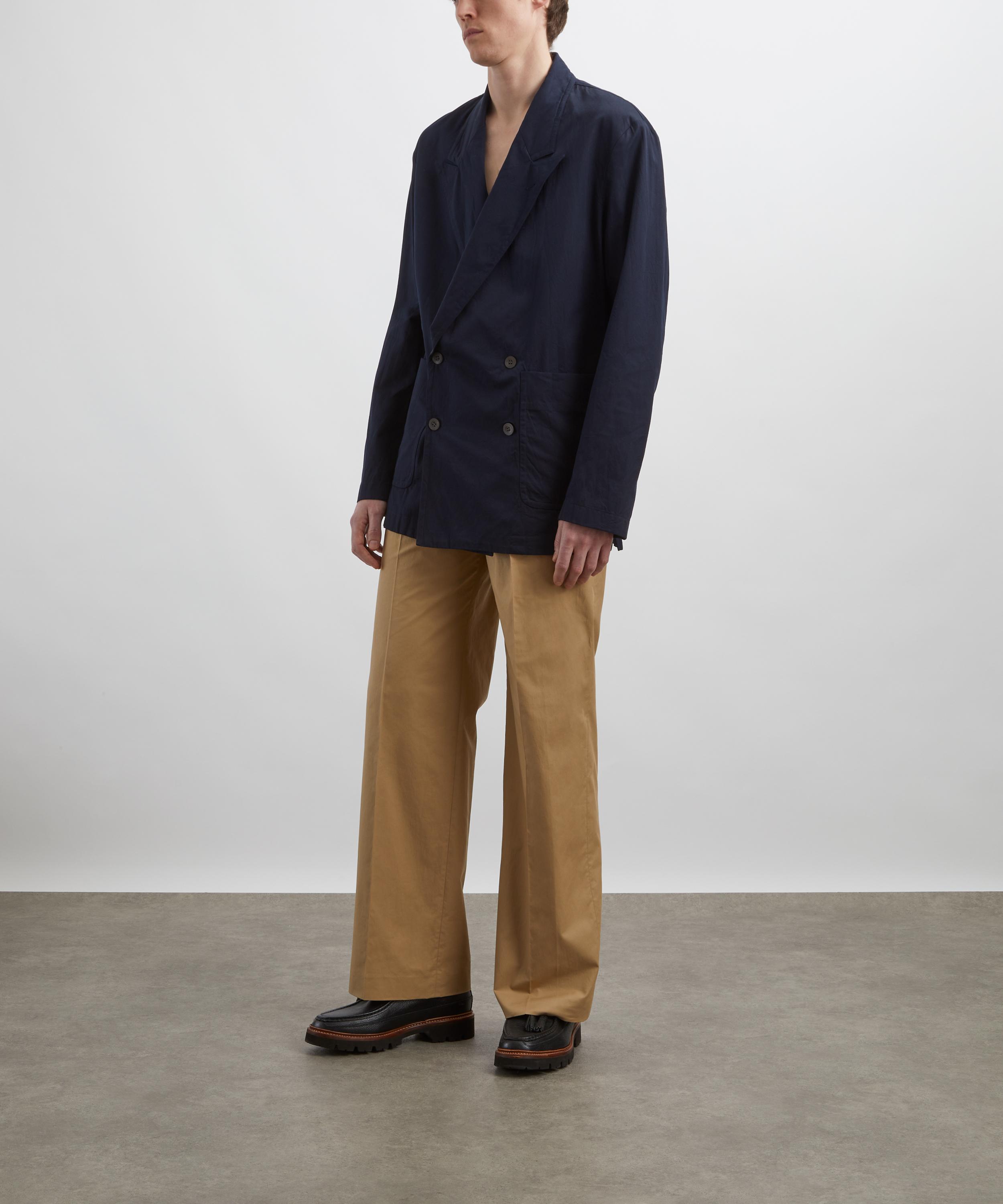 Dries Van Noten - Double-Breasted Cotton Blazer image number 1