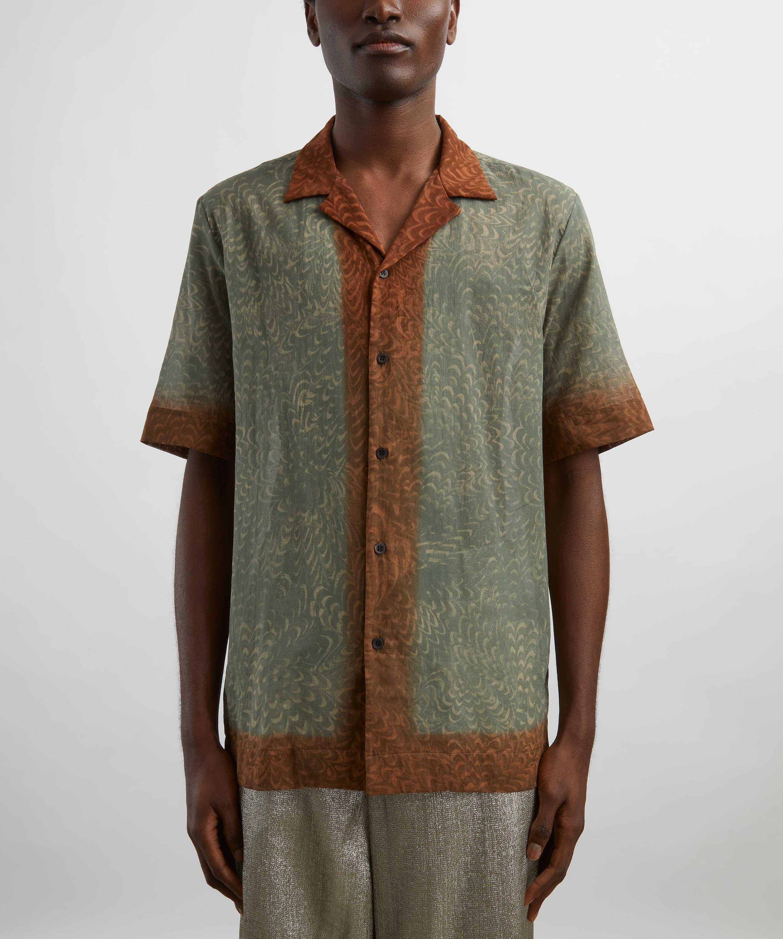 Dries Van Noten - Paste Paper Boxy Cotton Shirt image number 2