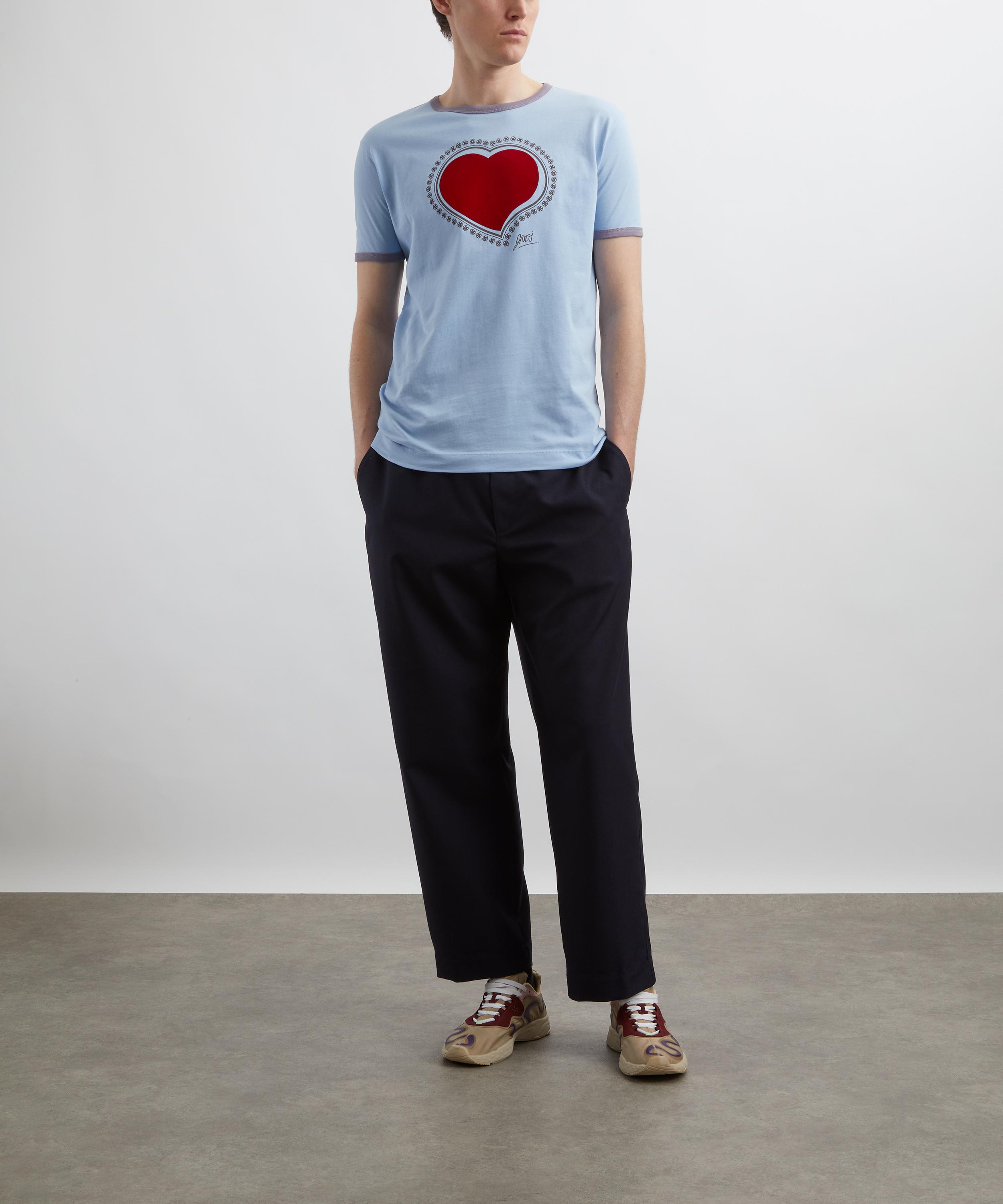 Dries Van Noten - Blue Archive Print T-Shirt image number 1