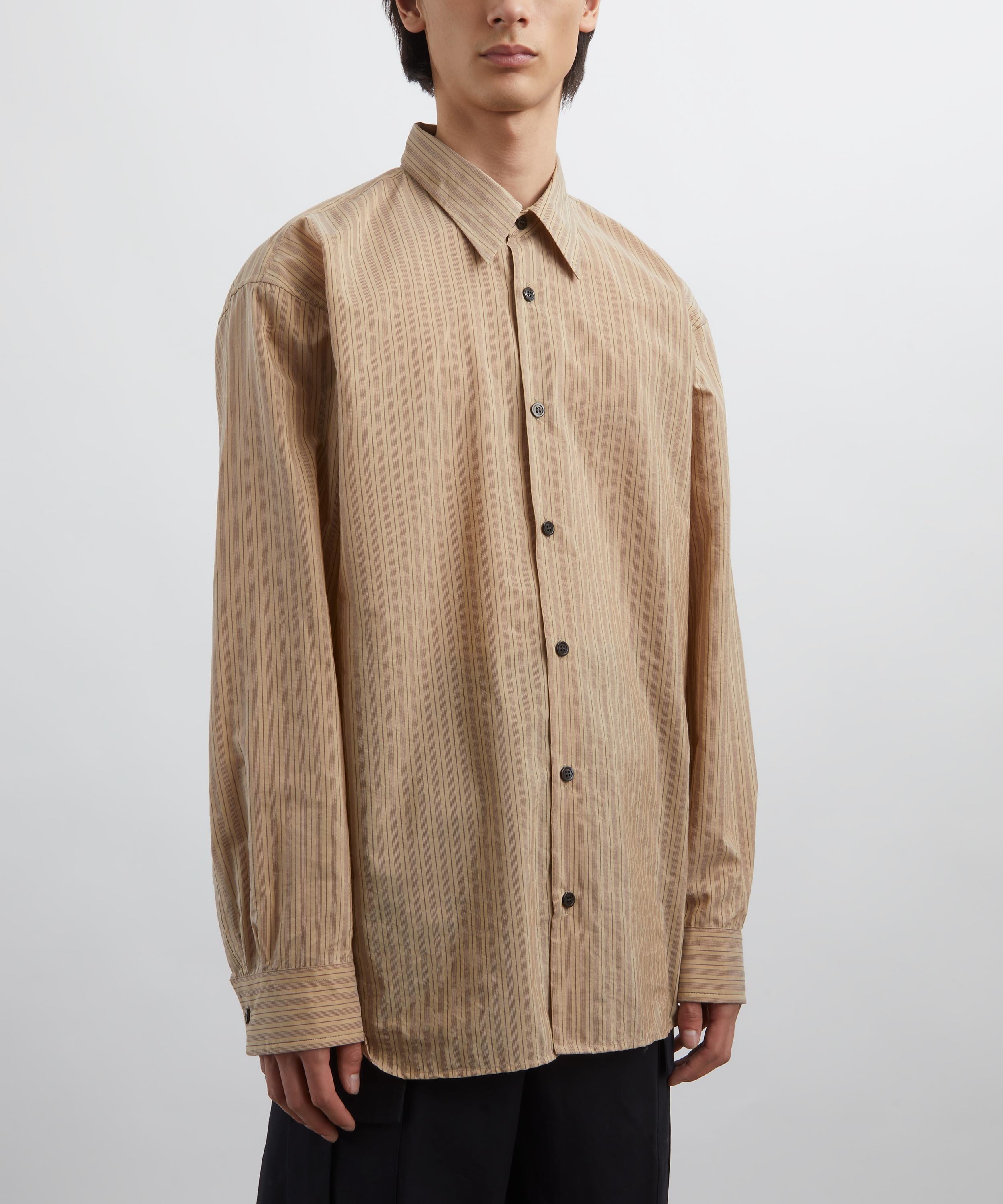 Dries Van Noten - Relaxed Striped Cotton-Cupro Shirt image number 2