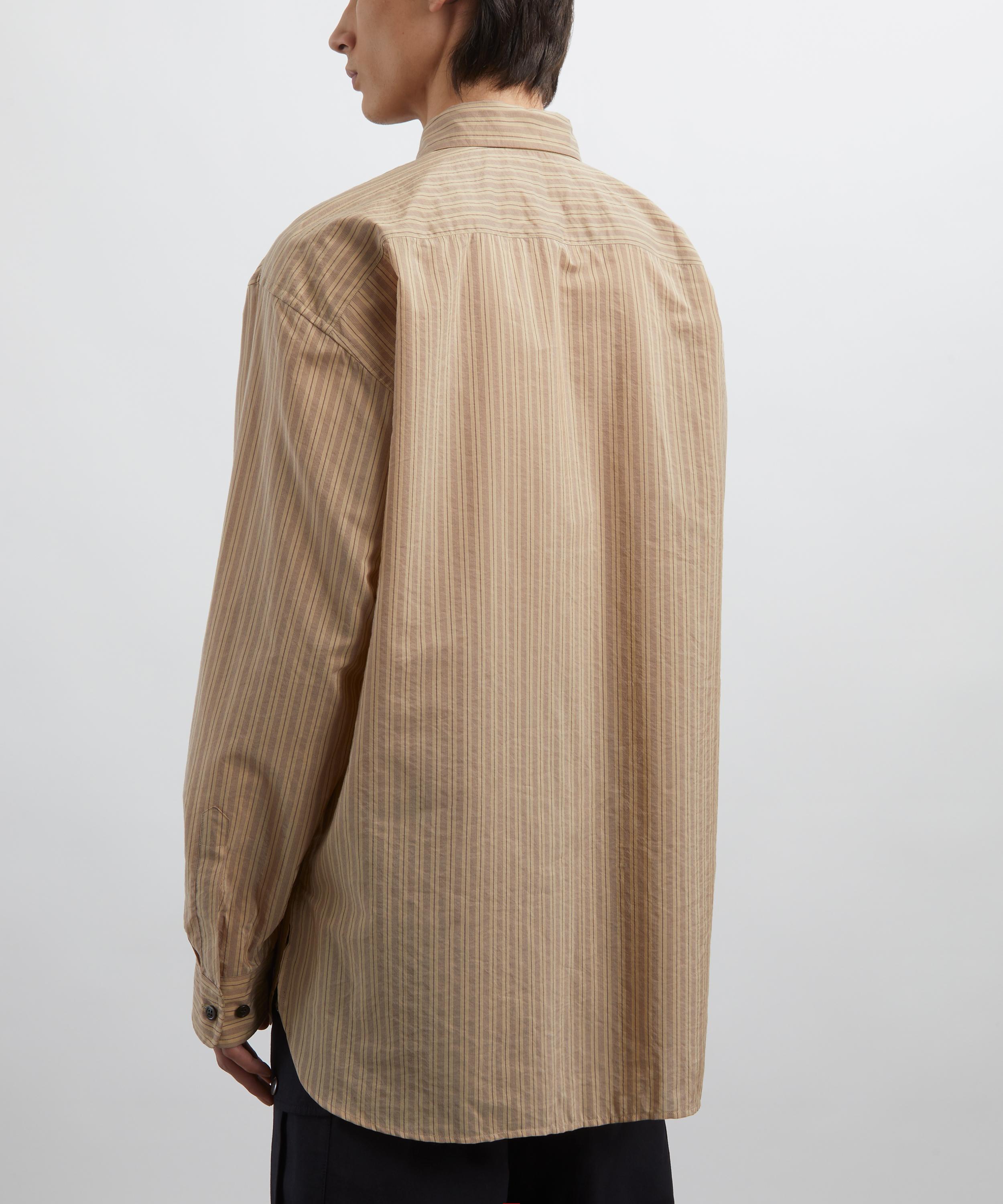 Dries Van Noten - Relaxed Striped Cotton-Cupro Shirt image number 3