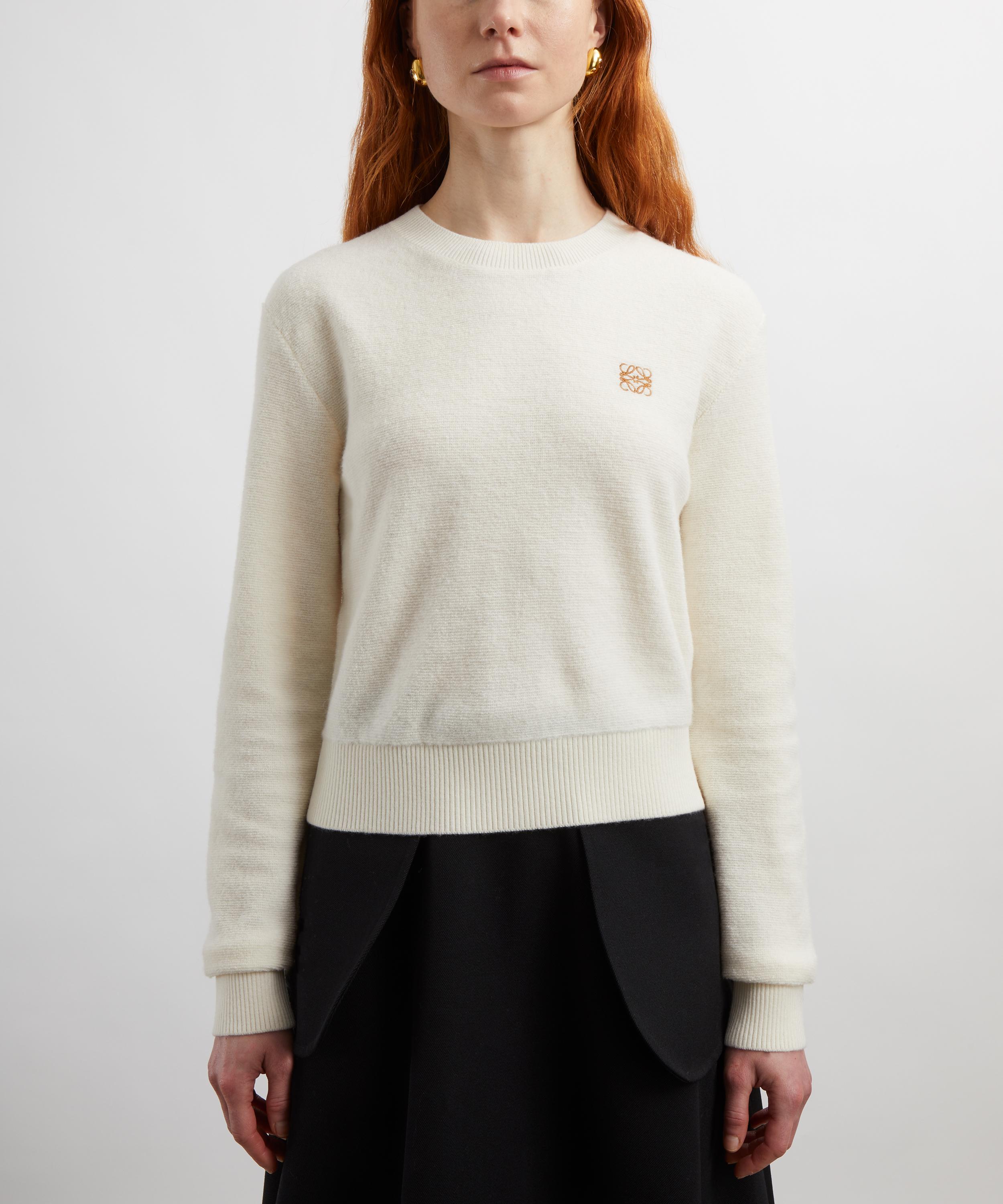 Loewe - Ecru Merino Wool Anagram Jumper image number 2