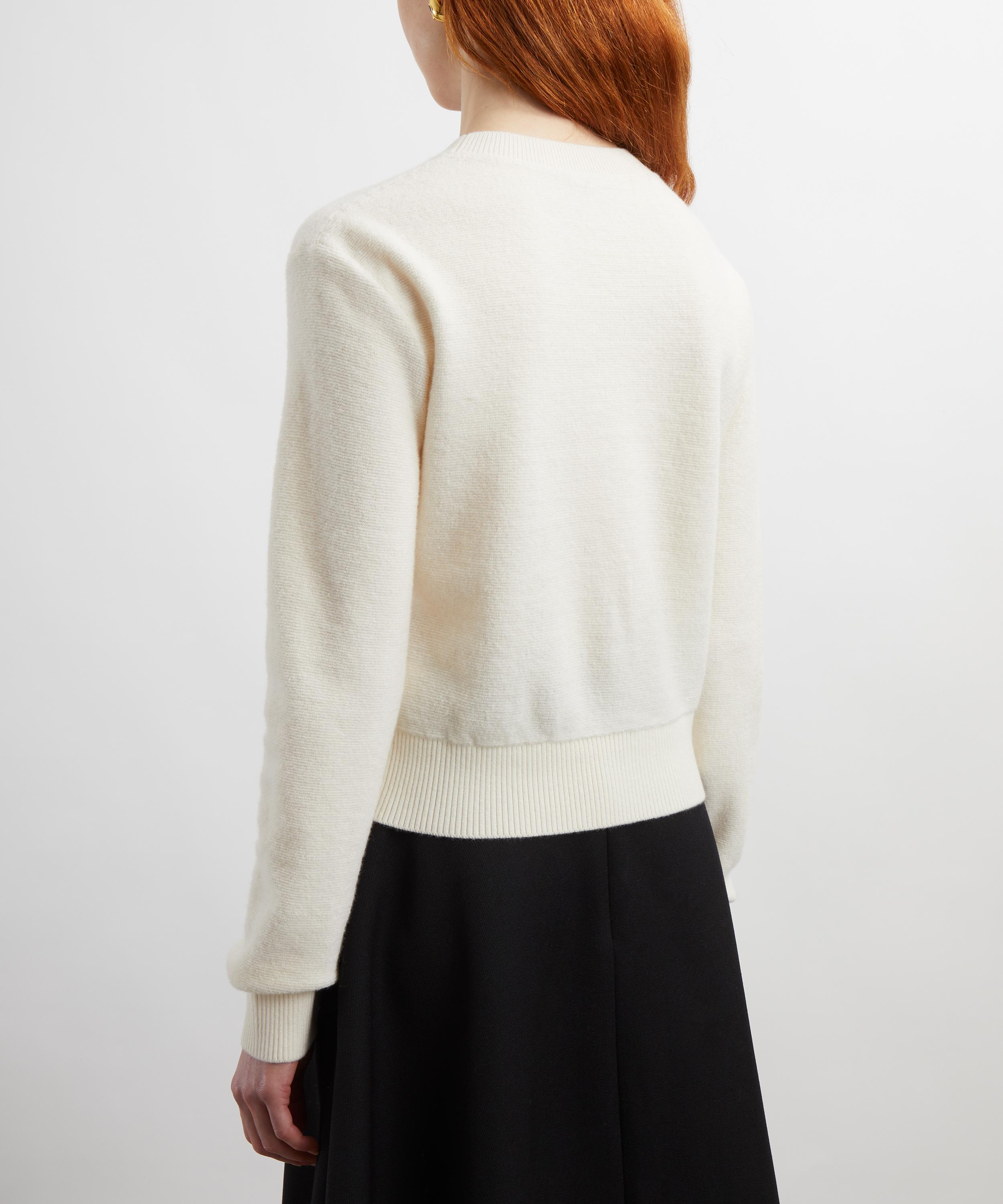 Loewe - Ecru Merino Wool Anagram Jumper image number 3