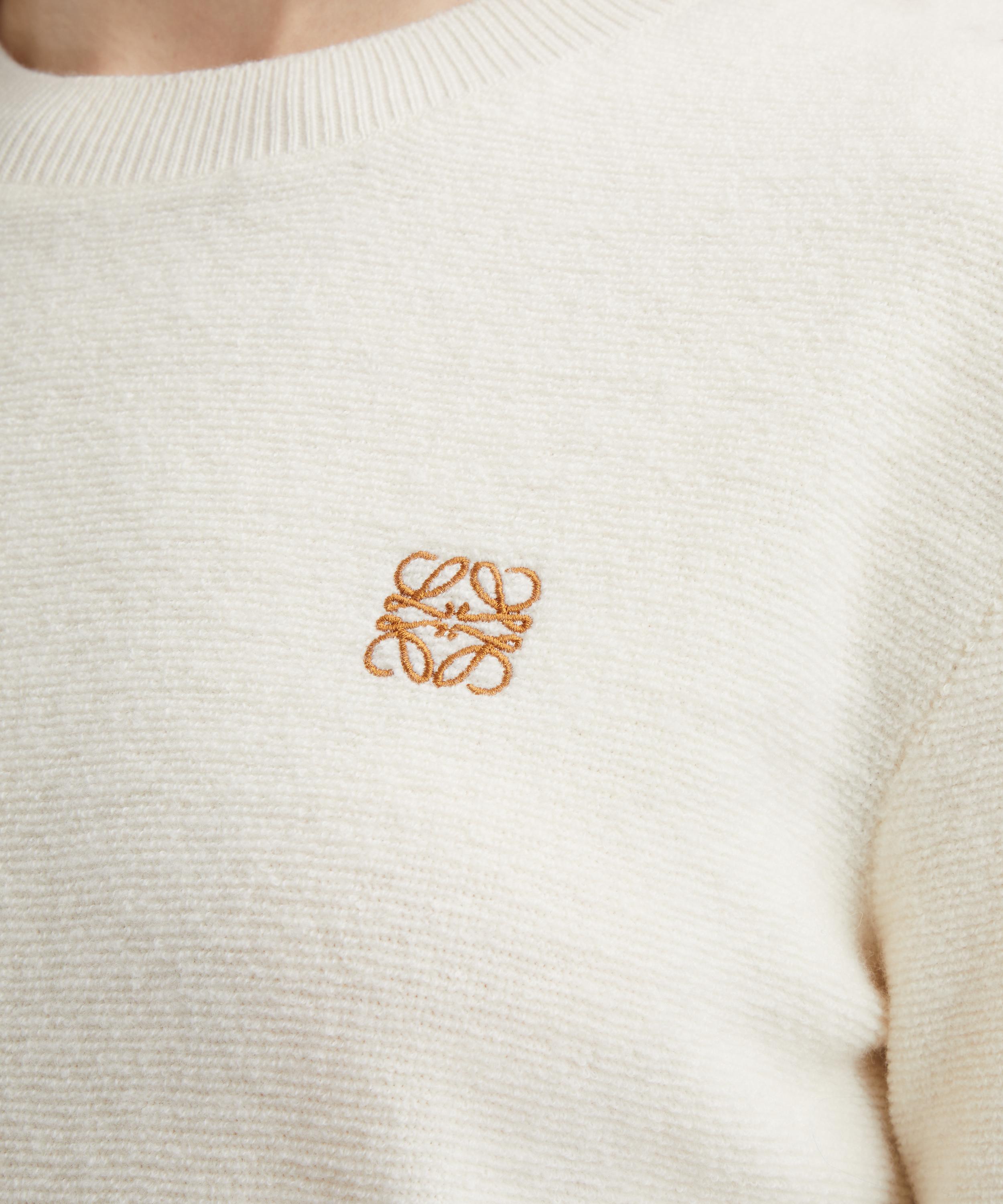 Loewe - Ecru Merino Wool Anagram Jumper image number 4