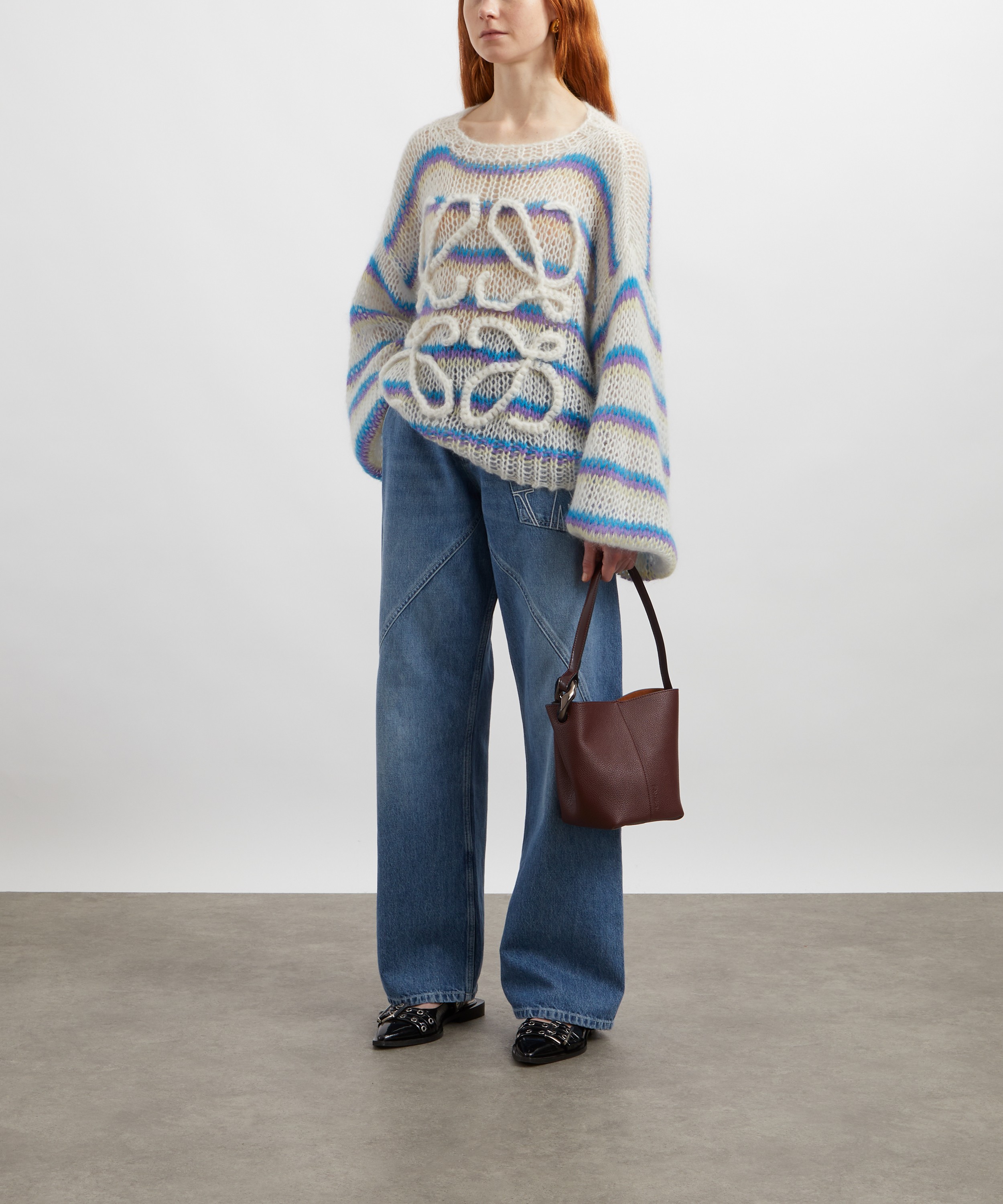 Loewe - Multicolour Mohair Anagram Jumper image number 1