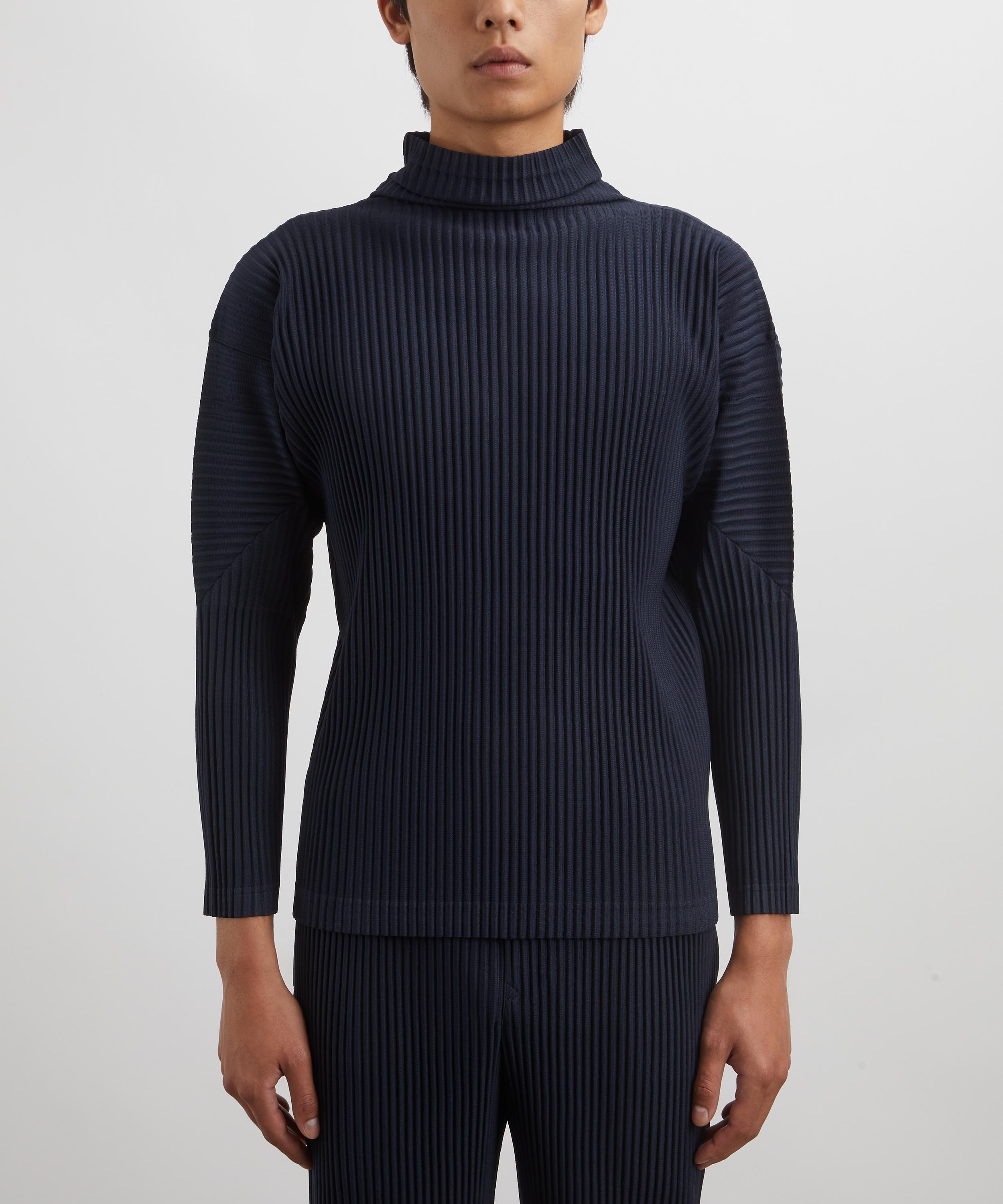 HOMME PLISSÉ ISSEY MIYAKE - OCTOBER BASICS Pleated Long-Sleeve T-Shirt image number 2