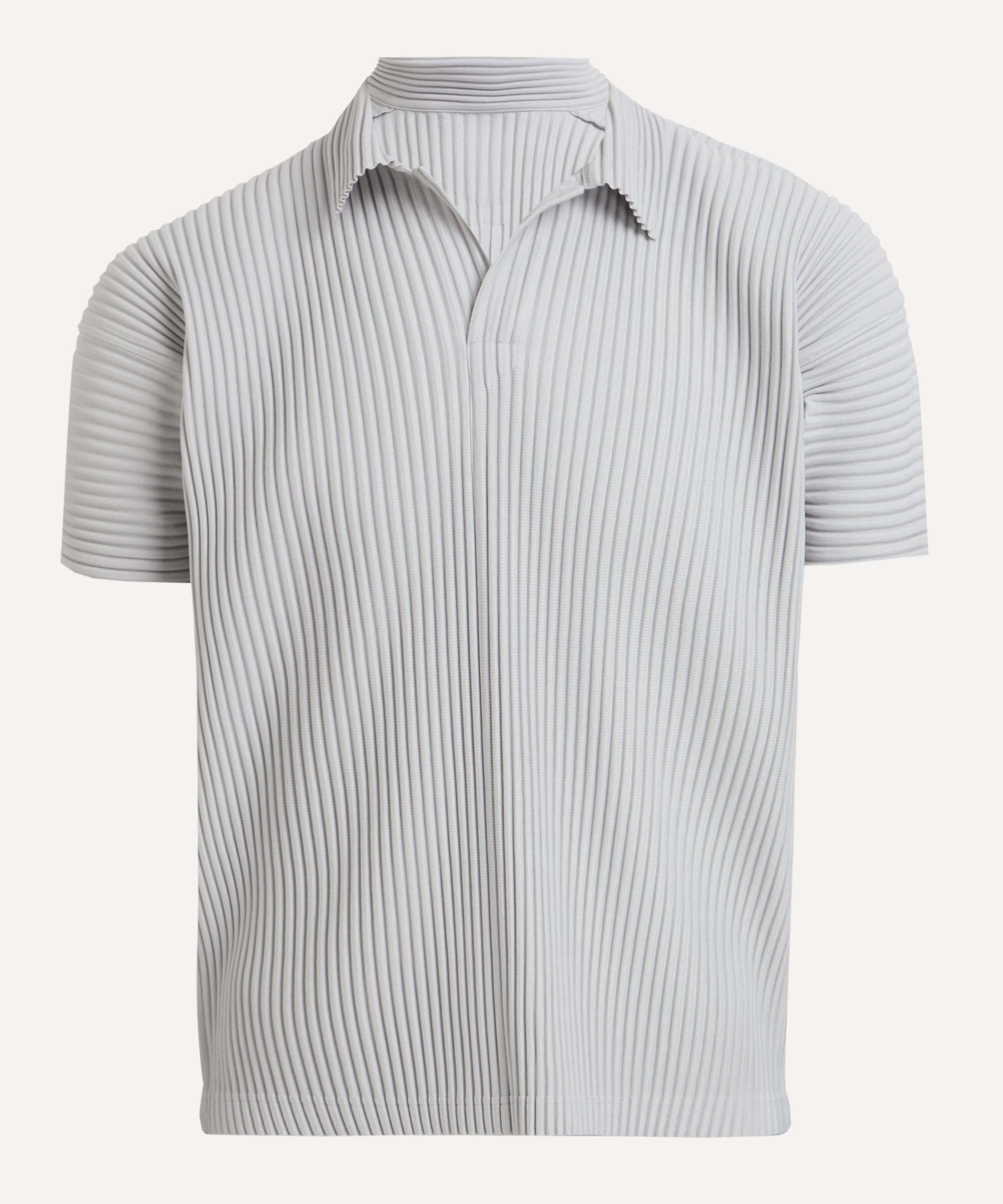 HOMME PLISSÉ ISSEY MIYAKE - OCTOBER BASICS Pleated Polo Shirt image number 0