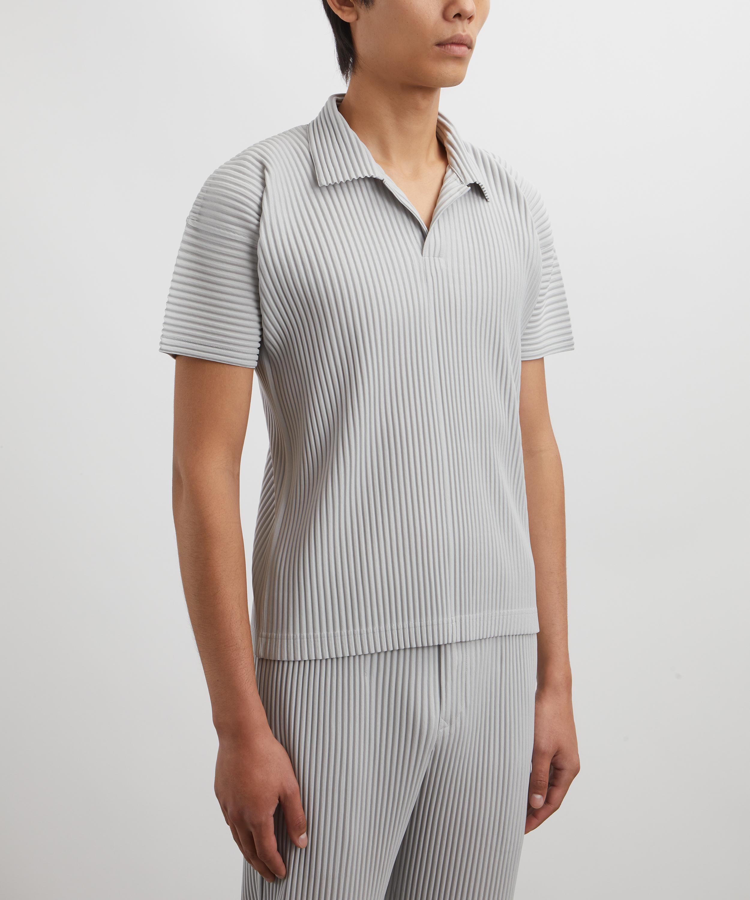 HOMME PLISSÉ ISSEY MIYAKE - OCTOBER BASICS Pleated Polo Shirt image number 2