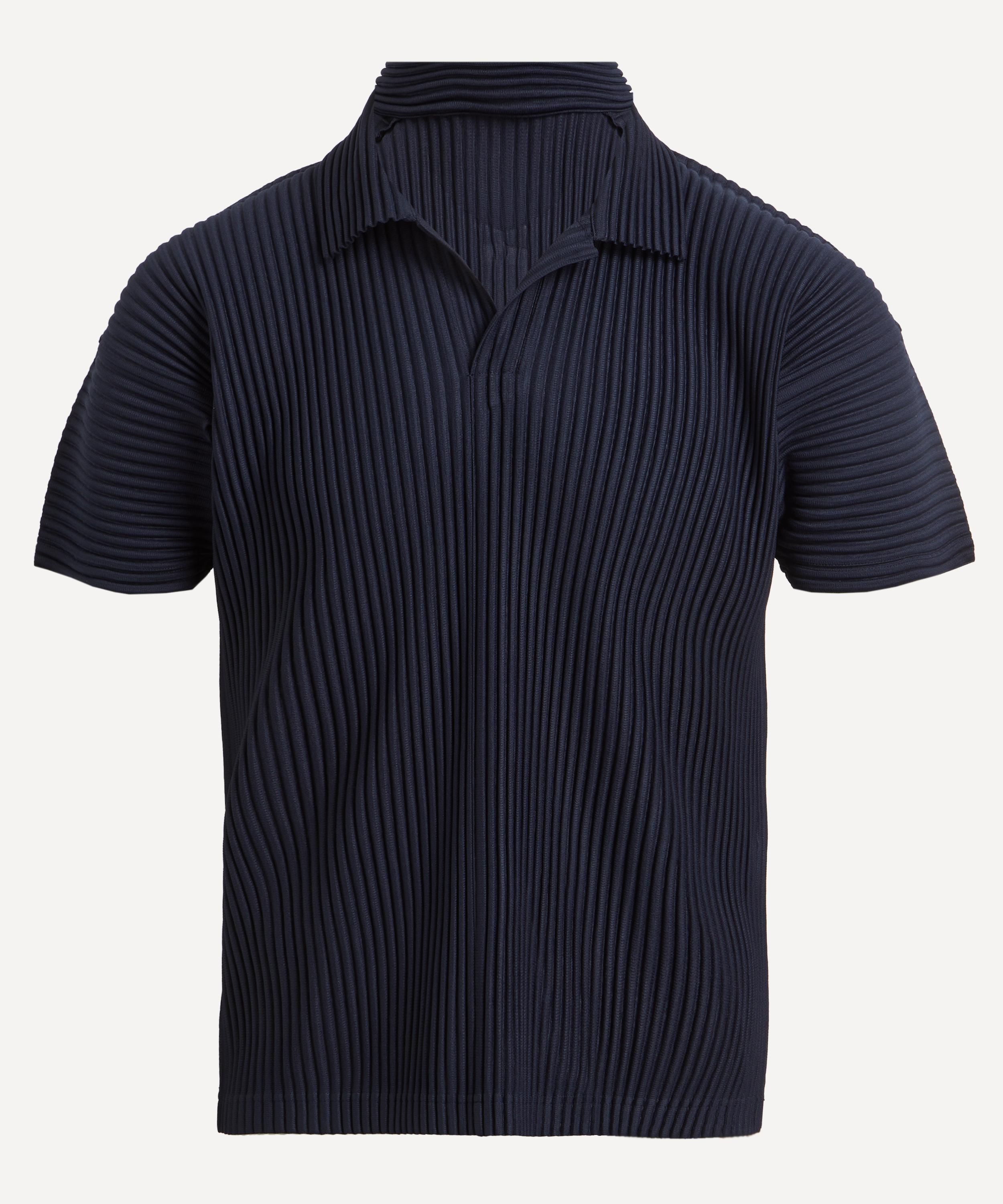 OCTOBER BASICS Pleated Polo Shirt