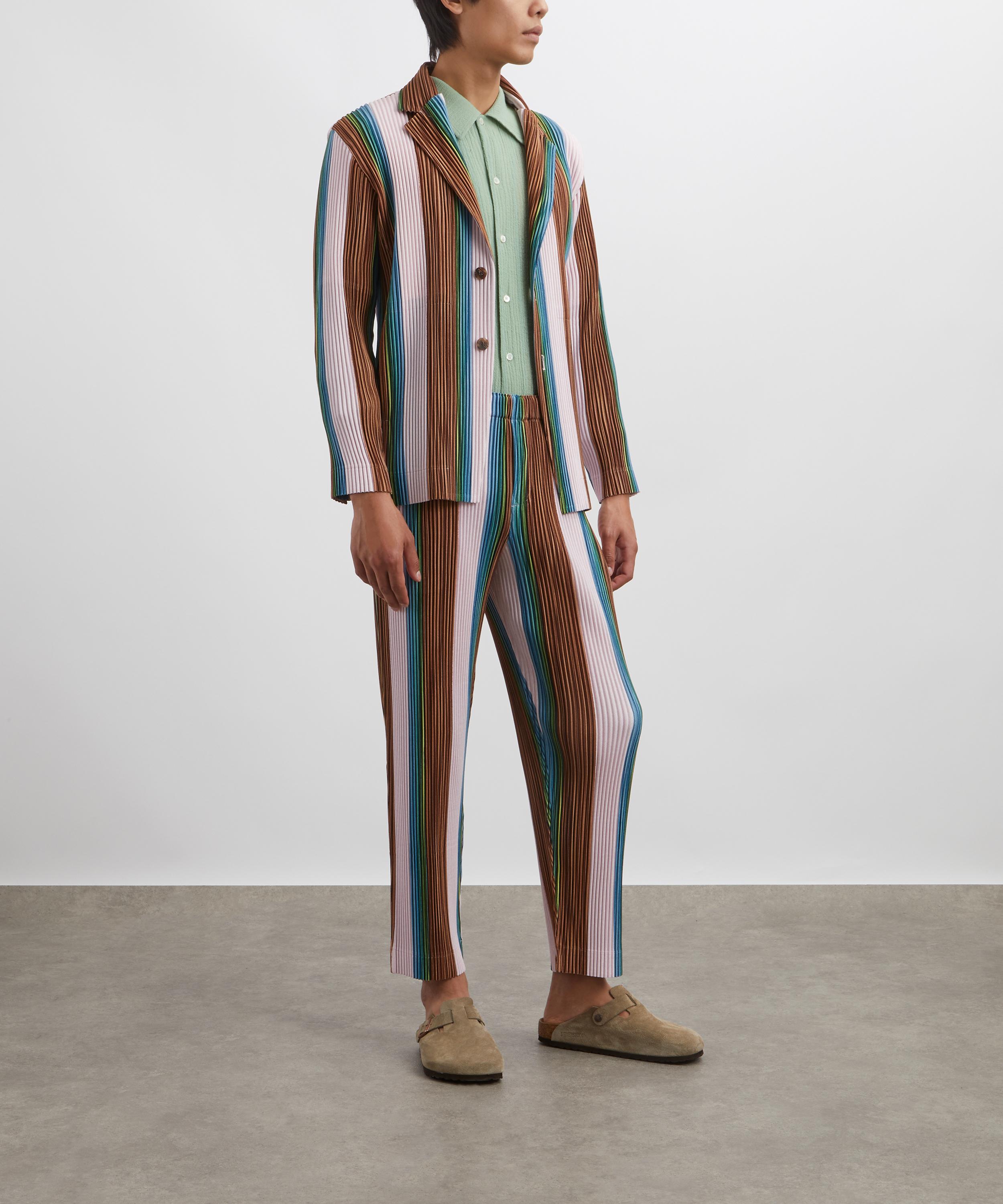 HOMME PLISSÉ ISSEY MIYAKE - RB STRIPES 1 Pleated Trousers image number 1