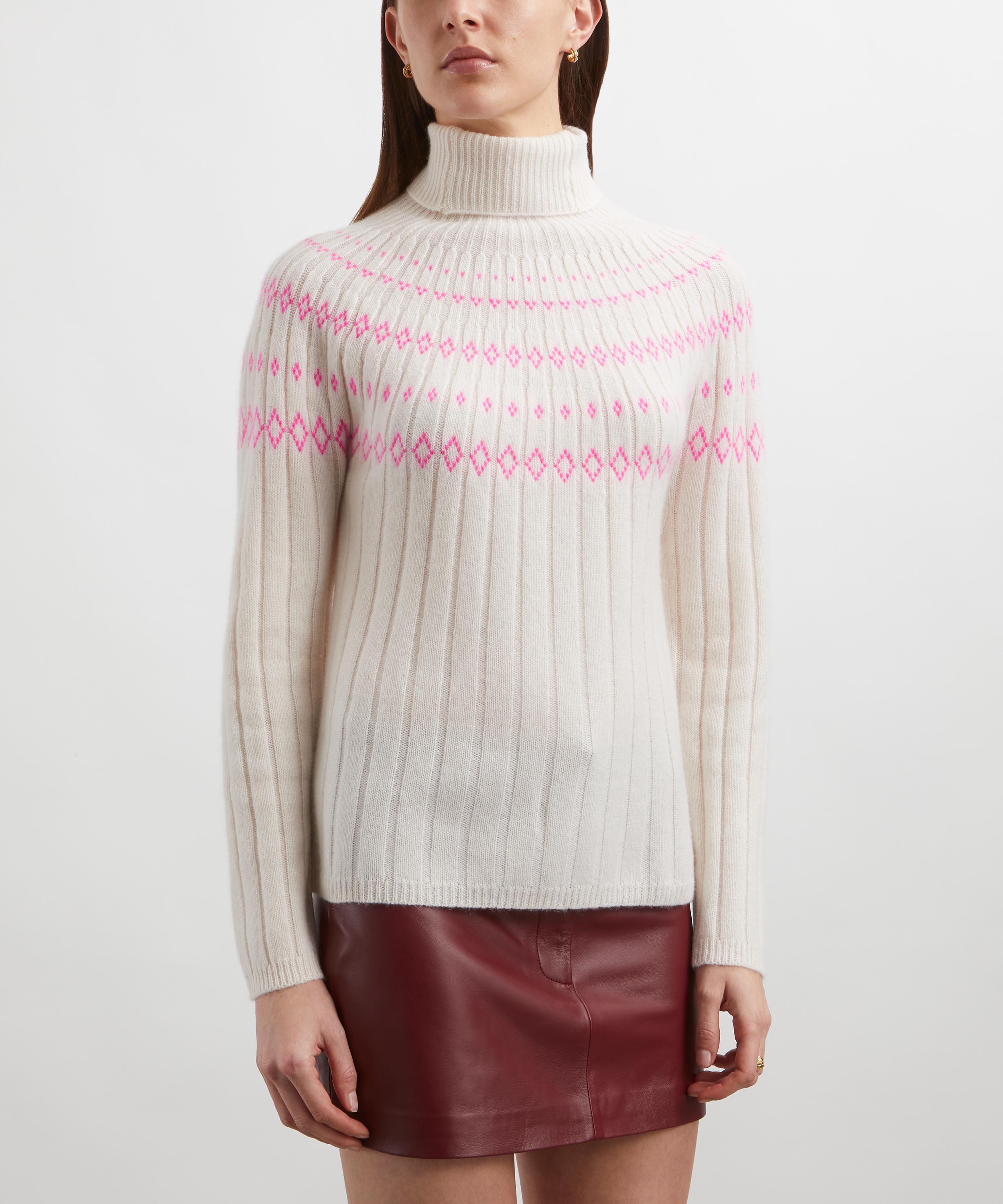 Jumper 1234 - Rib Ski Roll Collar Cashmere Jumper image number 2