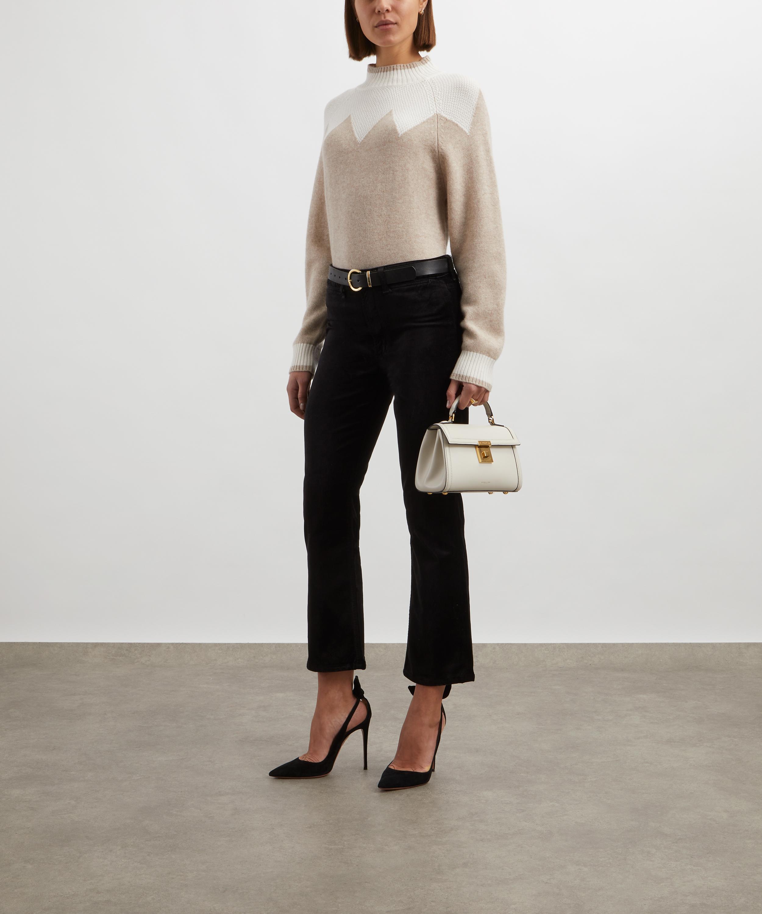 Jumper 1234 - Cashmere Wool Zig Zag Turtle-Neck Jumper image number 1