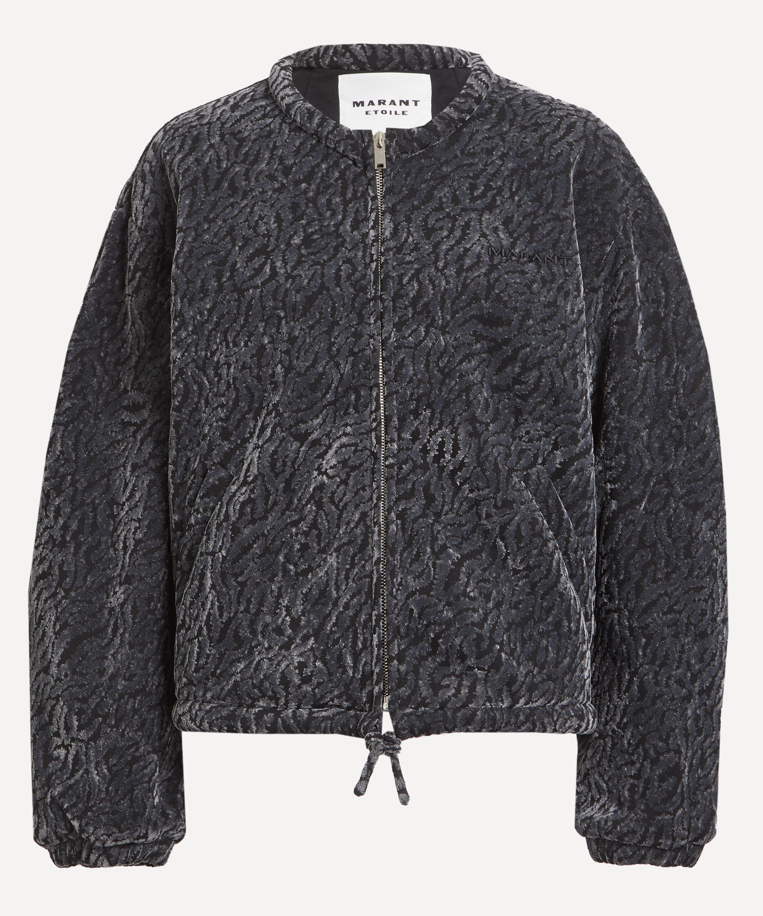 Isabel Marant Étoile - Abelina Burnout Velvet Bomber Jacket