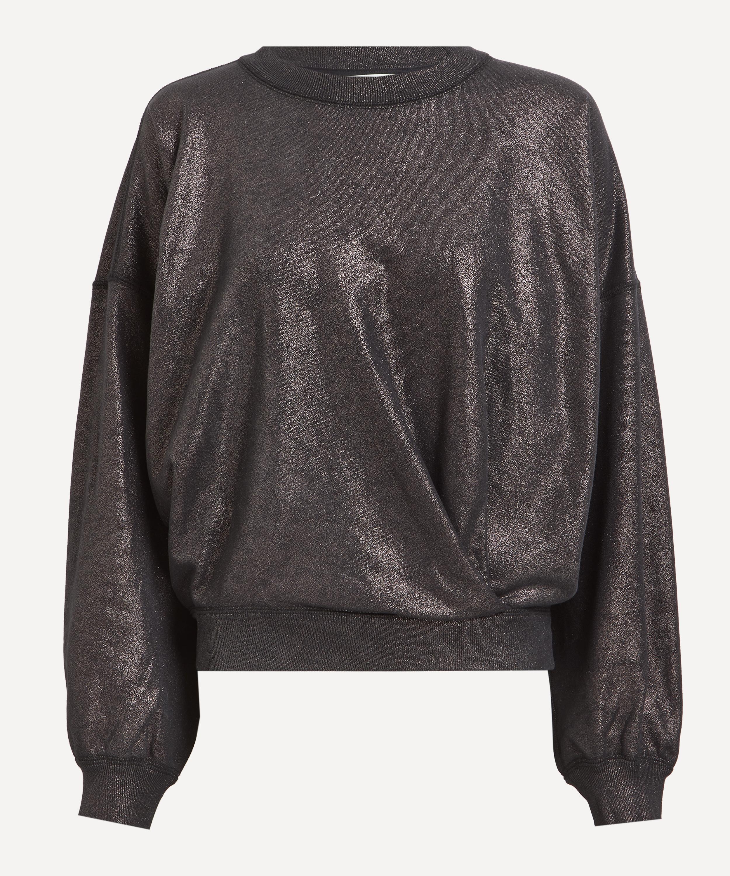 Isabel Marant Étoile - Paulia Short Metallic Sweatshirt image number 0