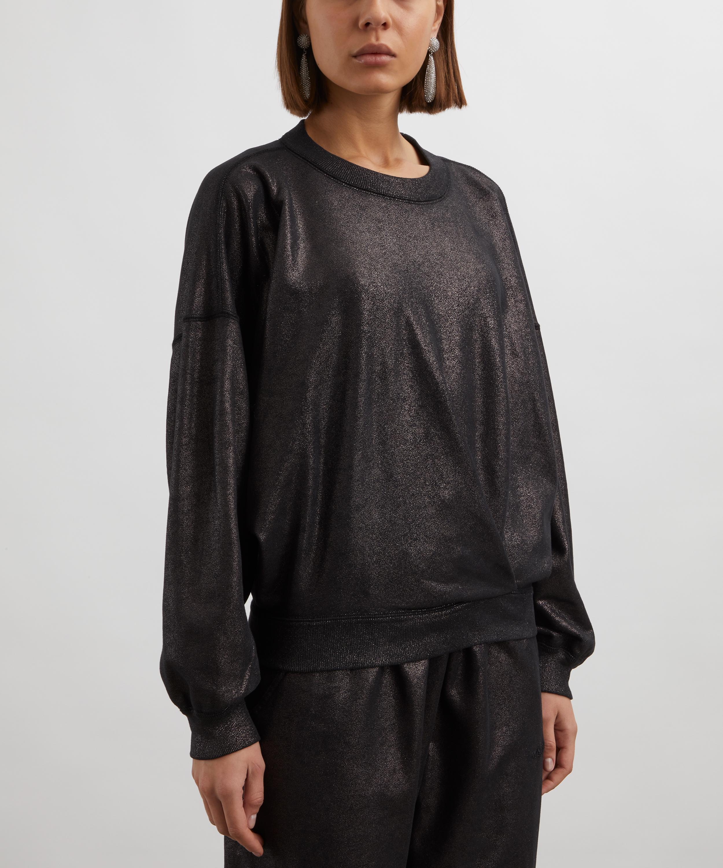 Isabel Marant Étoile - Paulia Short Metallic Sweatshirt image number 2