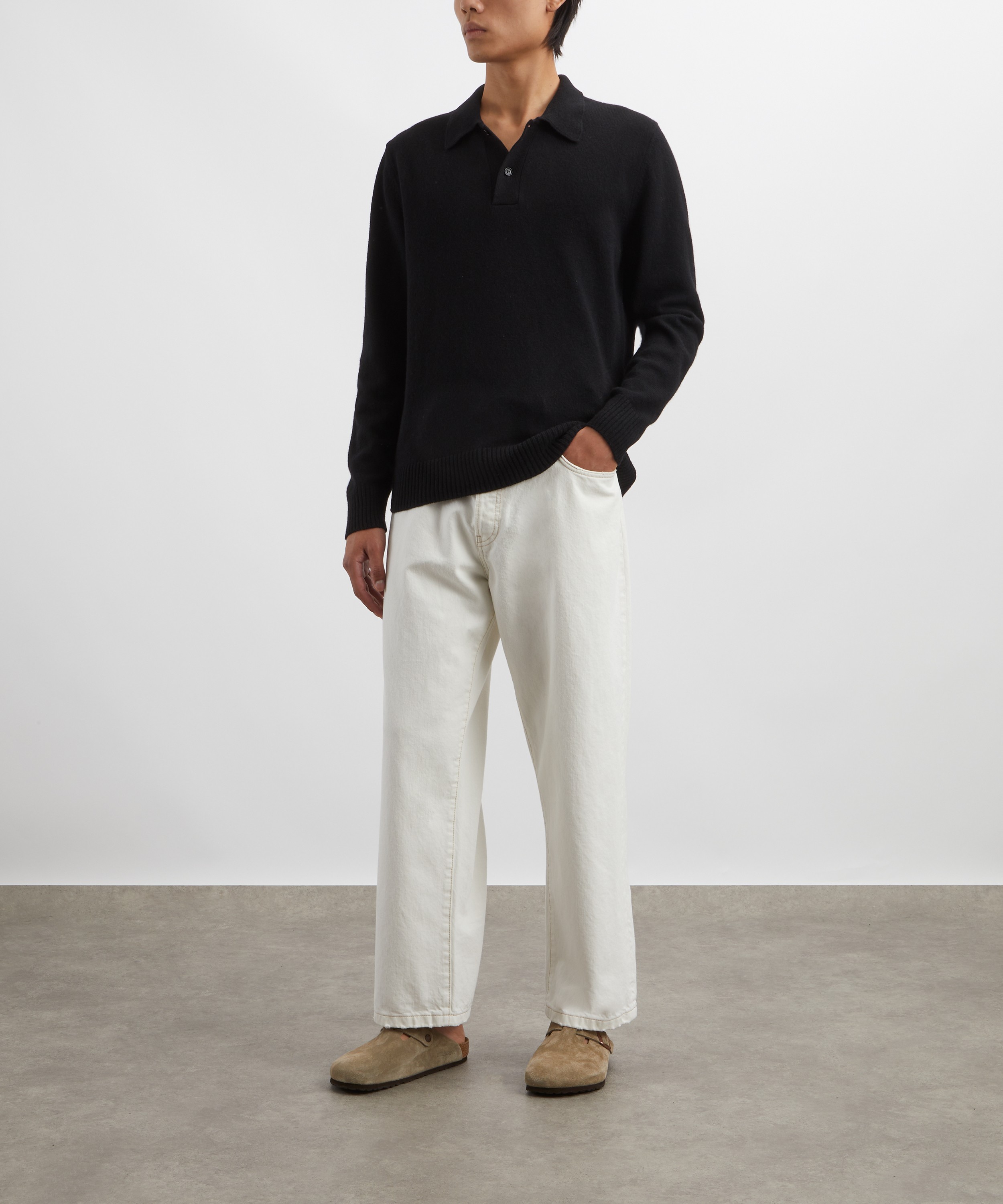 Norse Projects - Norse Standard Merino Wool Polo Jumper image number 1