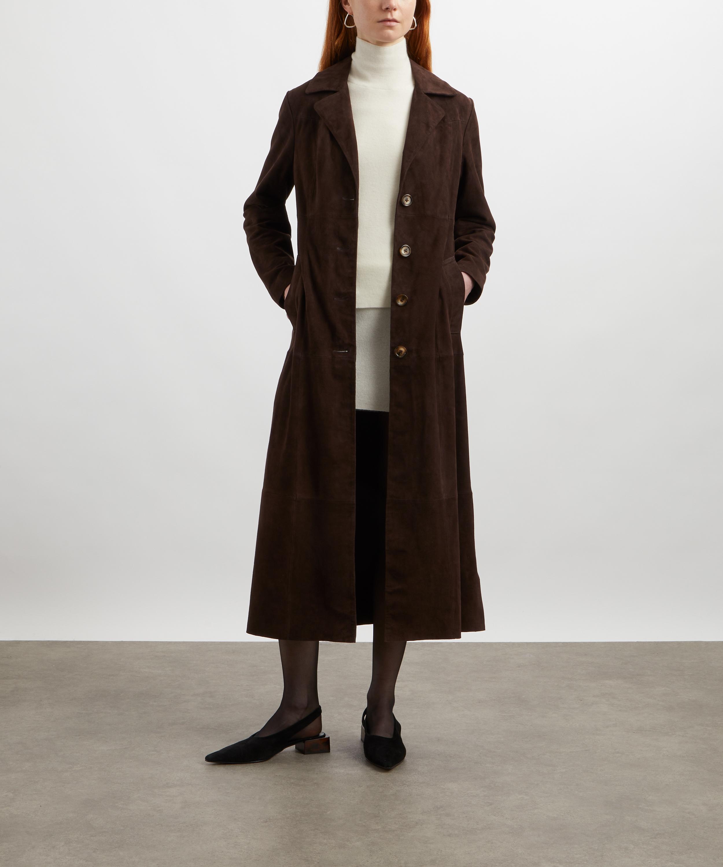 RIXO - Astraea Suede Coat image number 1