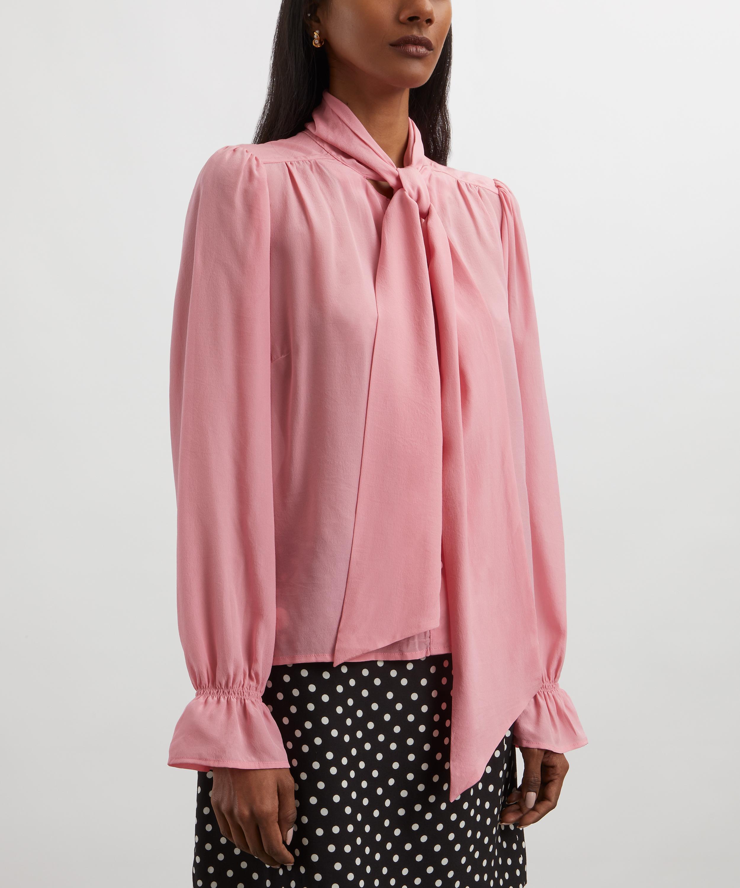 RIXO - Wilhelmina Silk Blouse image number 2