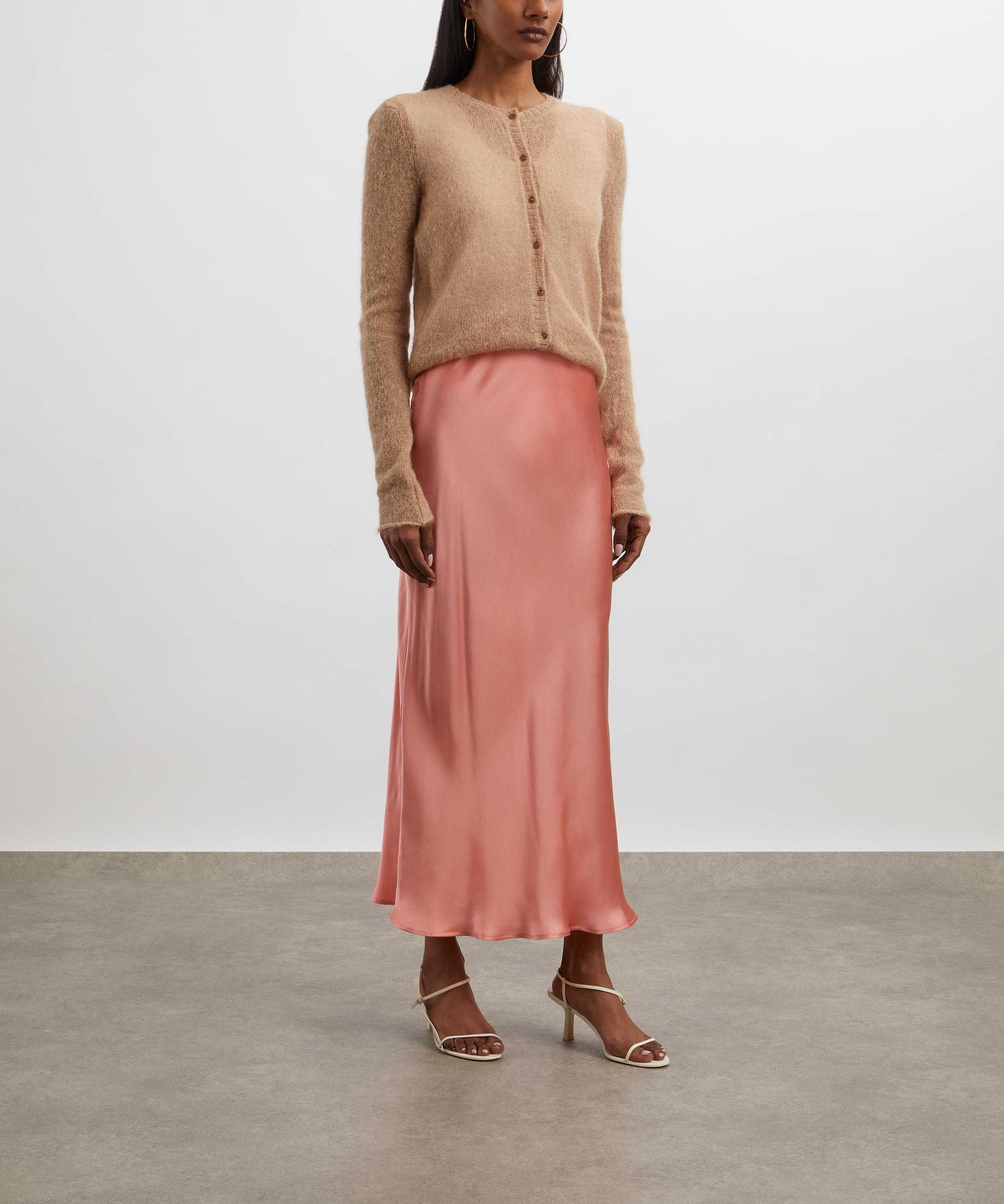 RIXO - Ardith Silk Midi Skirt image number 1