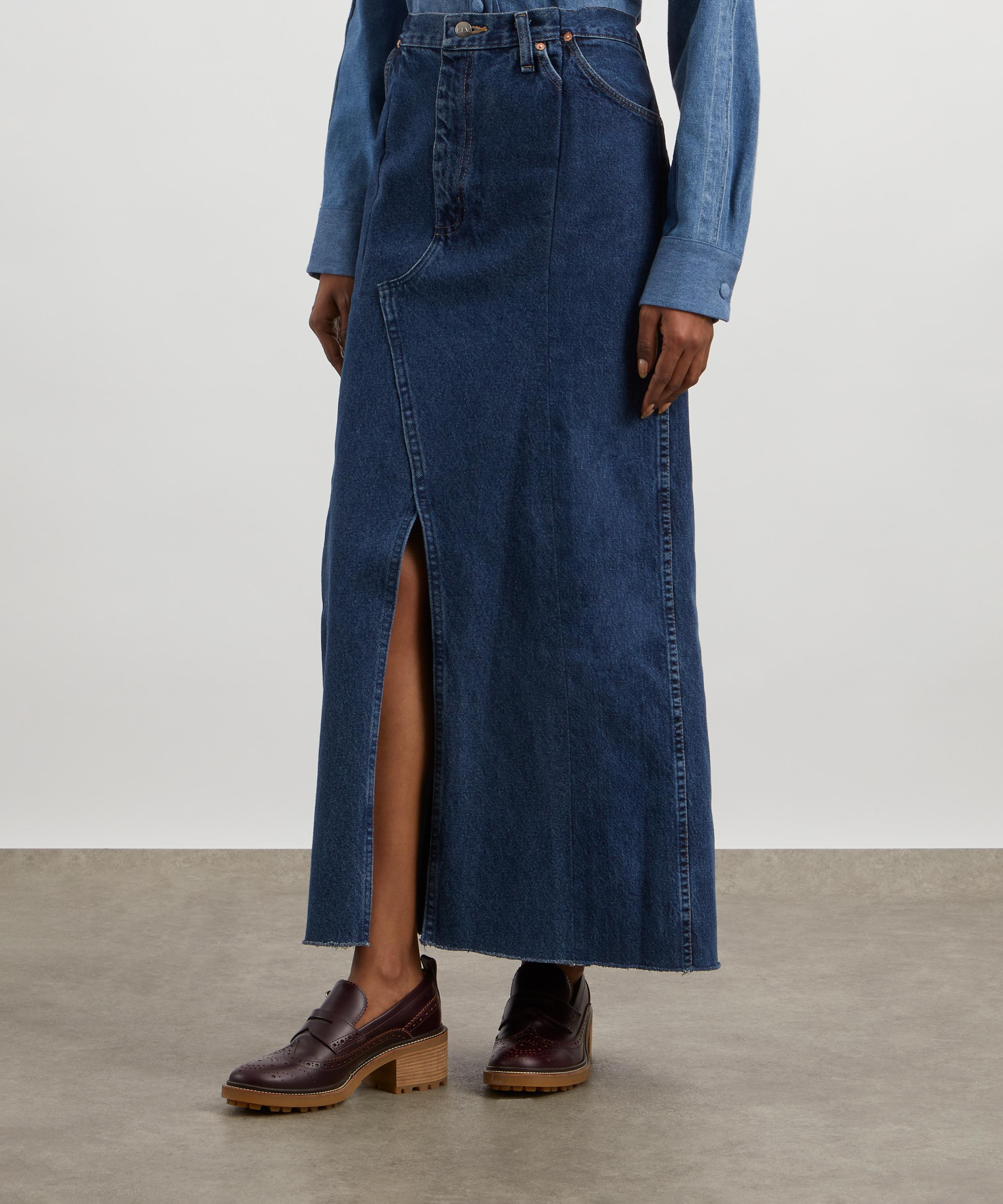 E.L.V. Denim - Denim Maxi Skirt image number 2