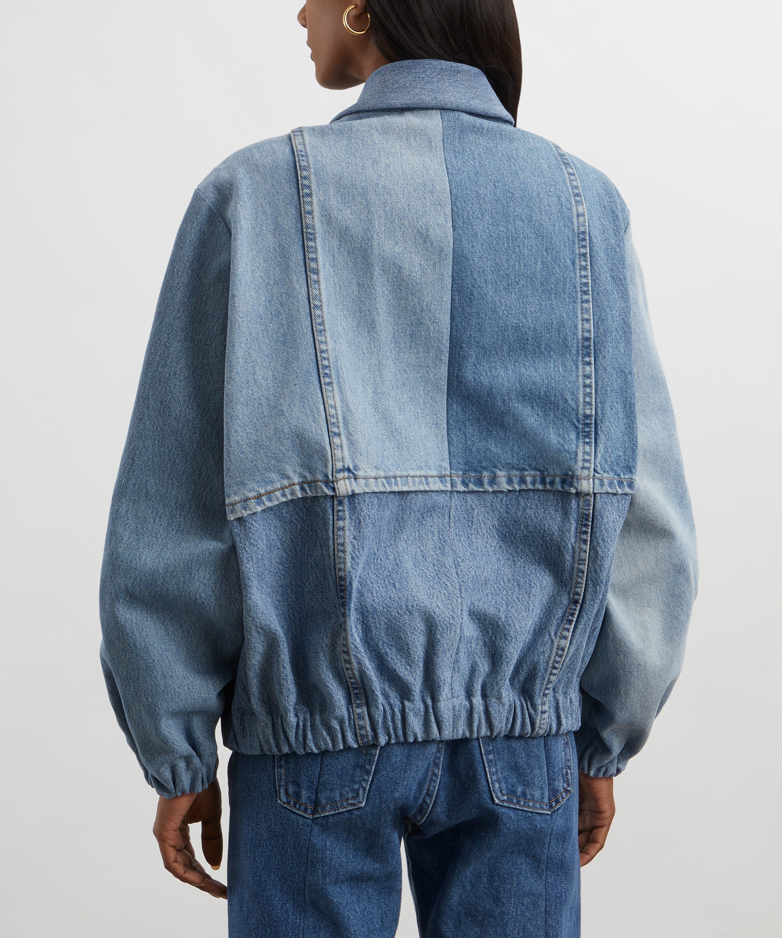 E.L.V. Denim - Kara Denim Bomber Jacket image number 3