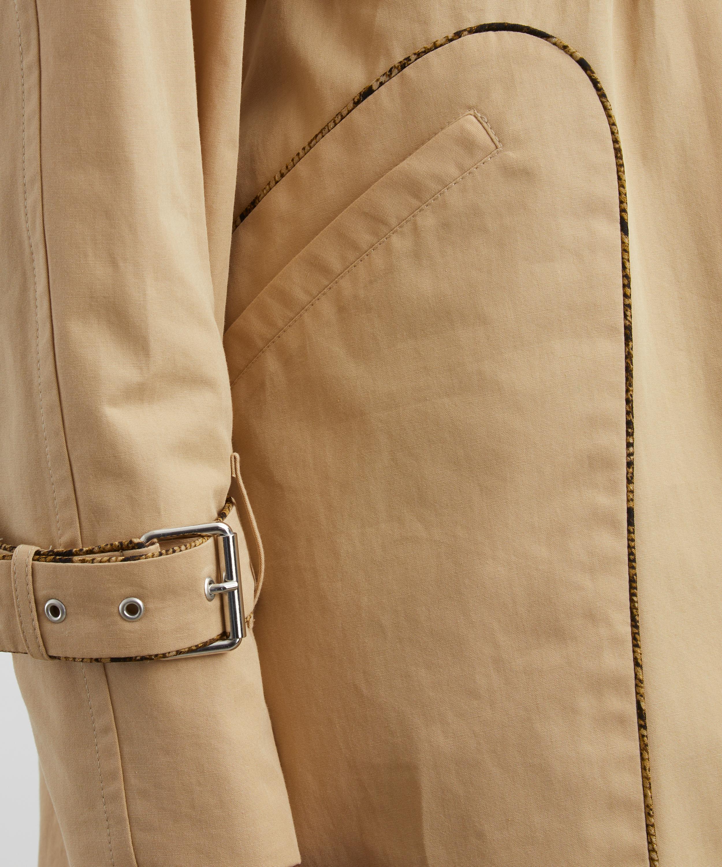 Dries Van Noten - Piped Cotton Trench Coat image number 4