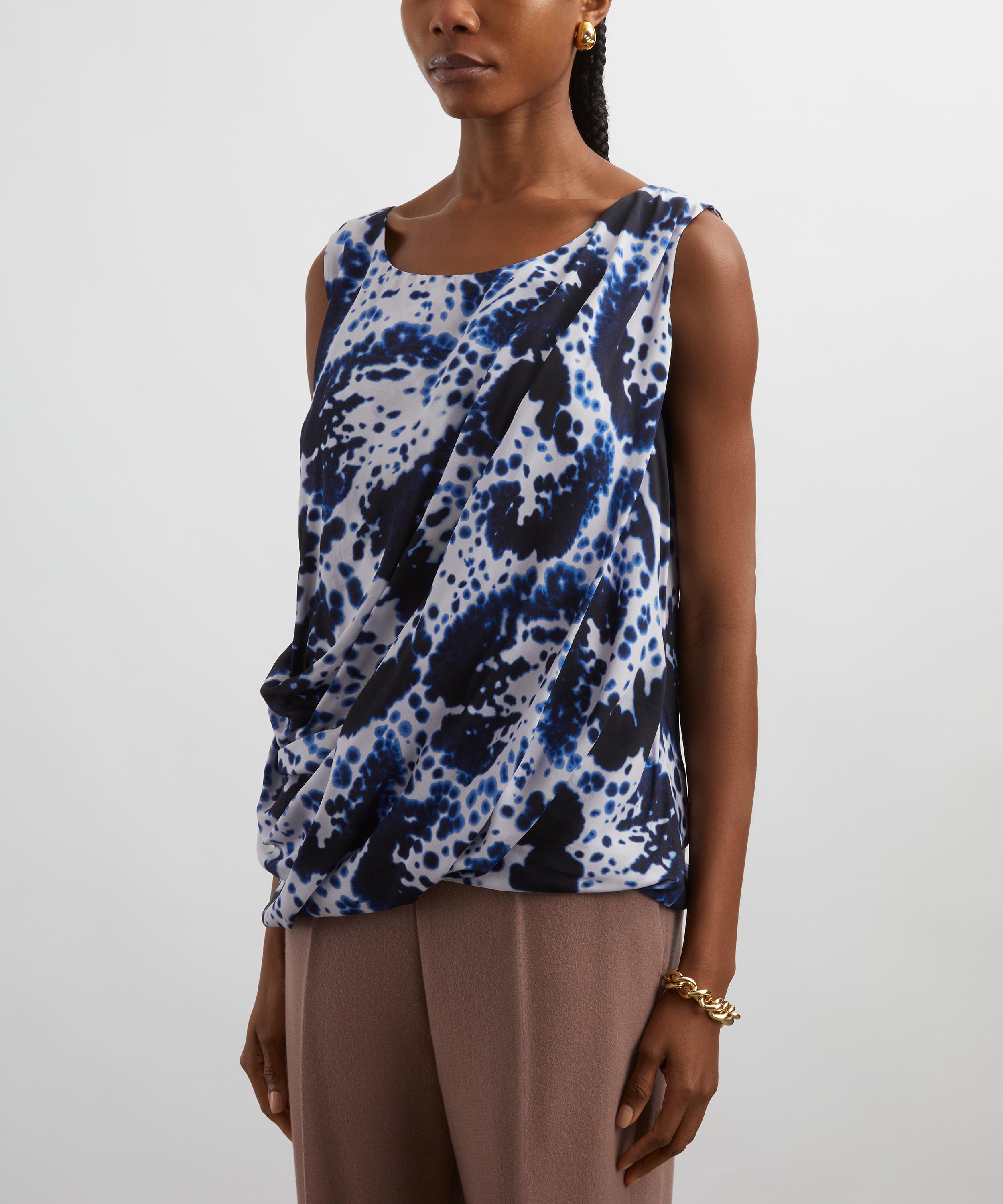 Dries Van Noten - Orchid Petal Draped Tank Top image number 2