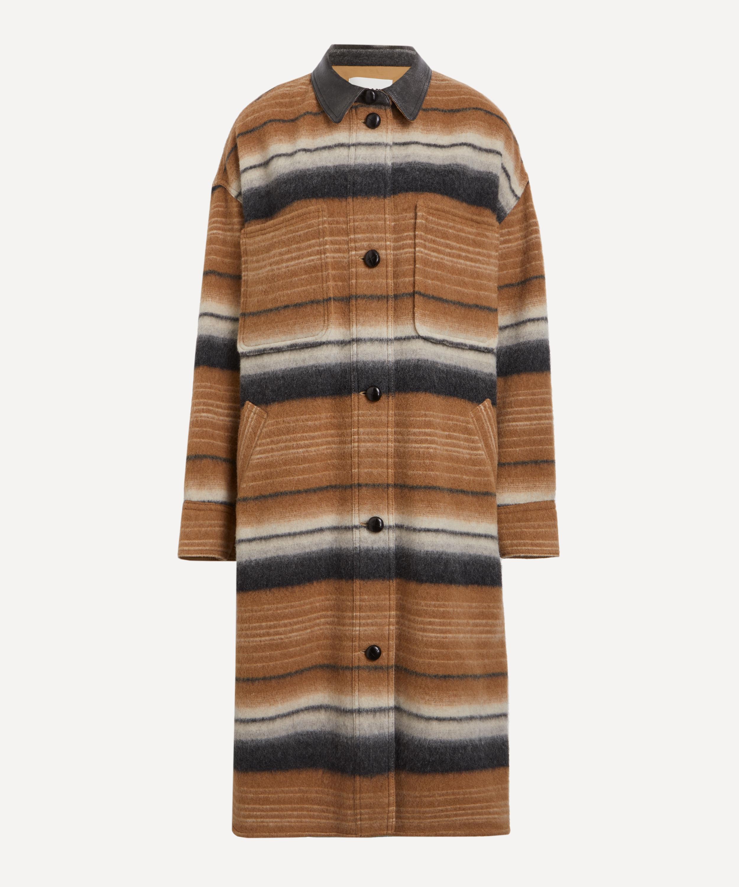 Isabel Marant Étoile - Djila Striped Wool Overshirt Coat