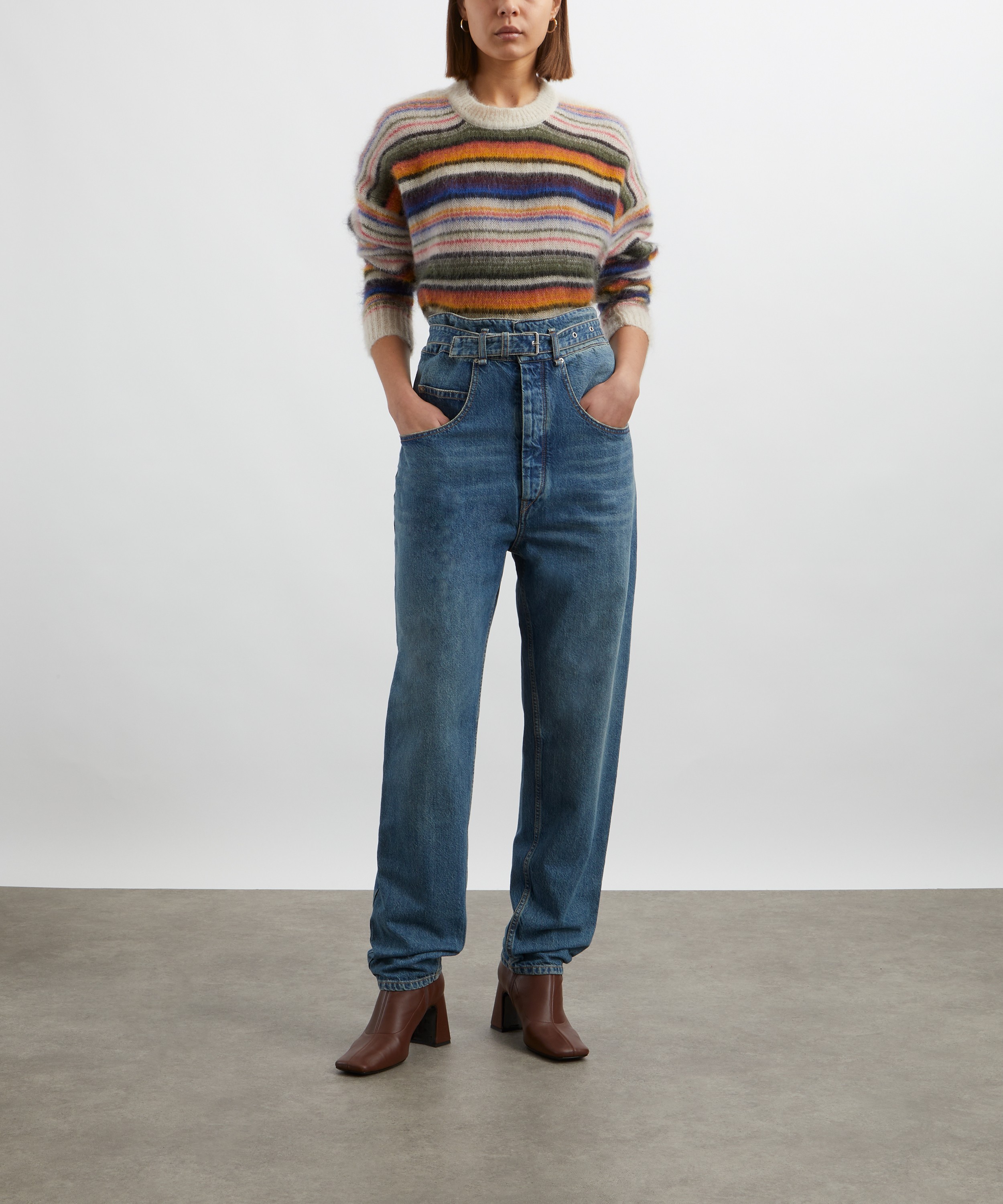 Isabel Marant Étoile - Drussel Striped Mohair Jumper image number 1