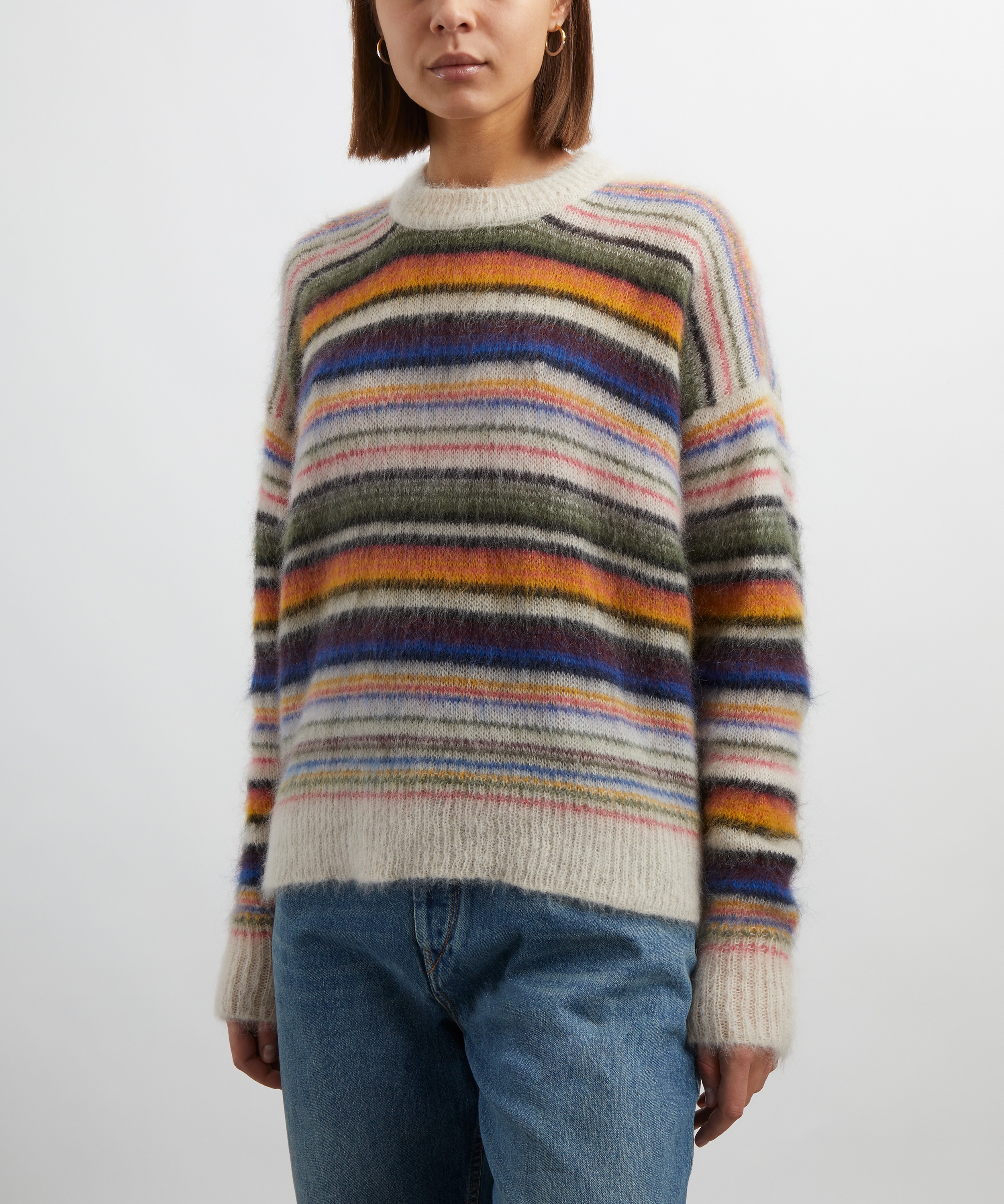 Isabel Marant Étoile - Drussel Striped Mohair Jumper image number 2