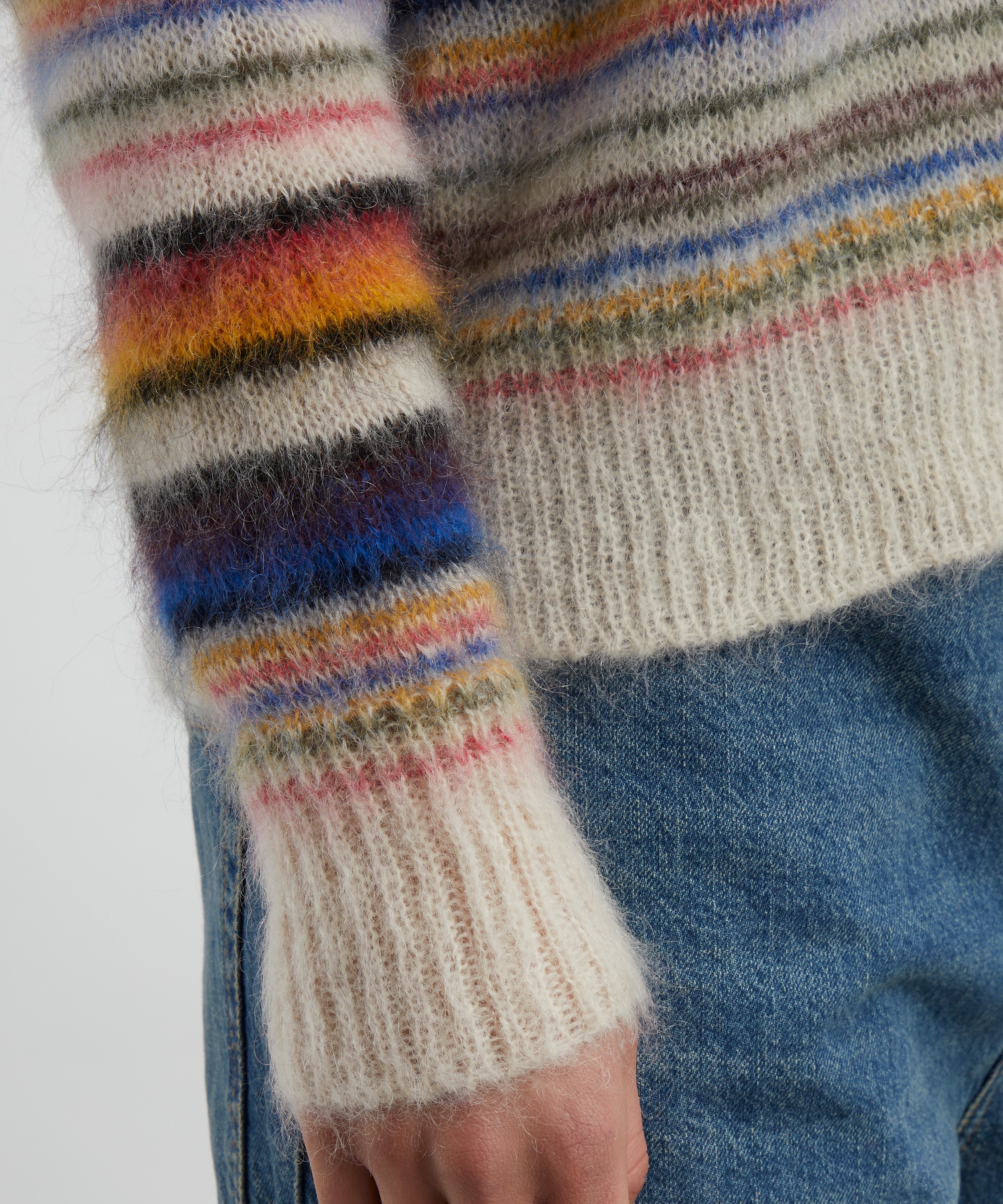 Isabel Marant Étoile - Drussel Striped Mohair Jumper image number 4