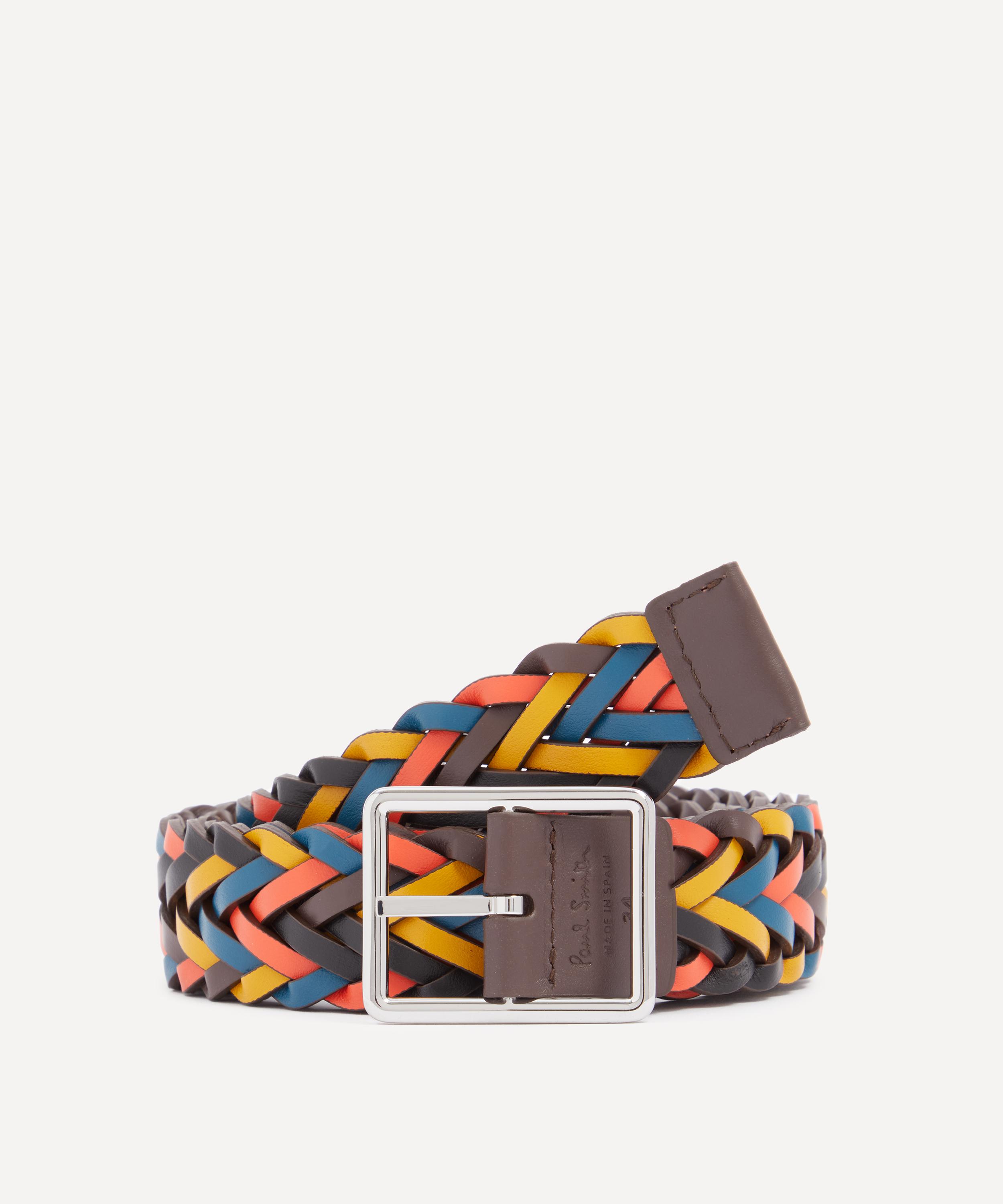 Paul Smith - Artist Stripe Reversible Leather Belt image number 0