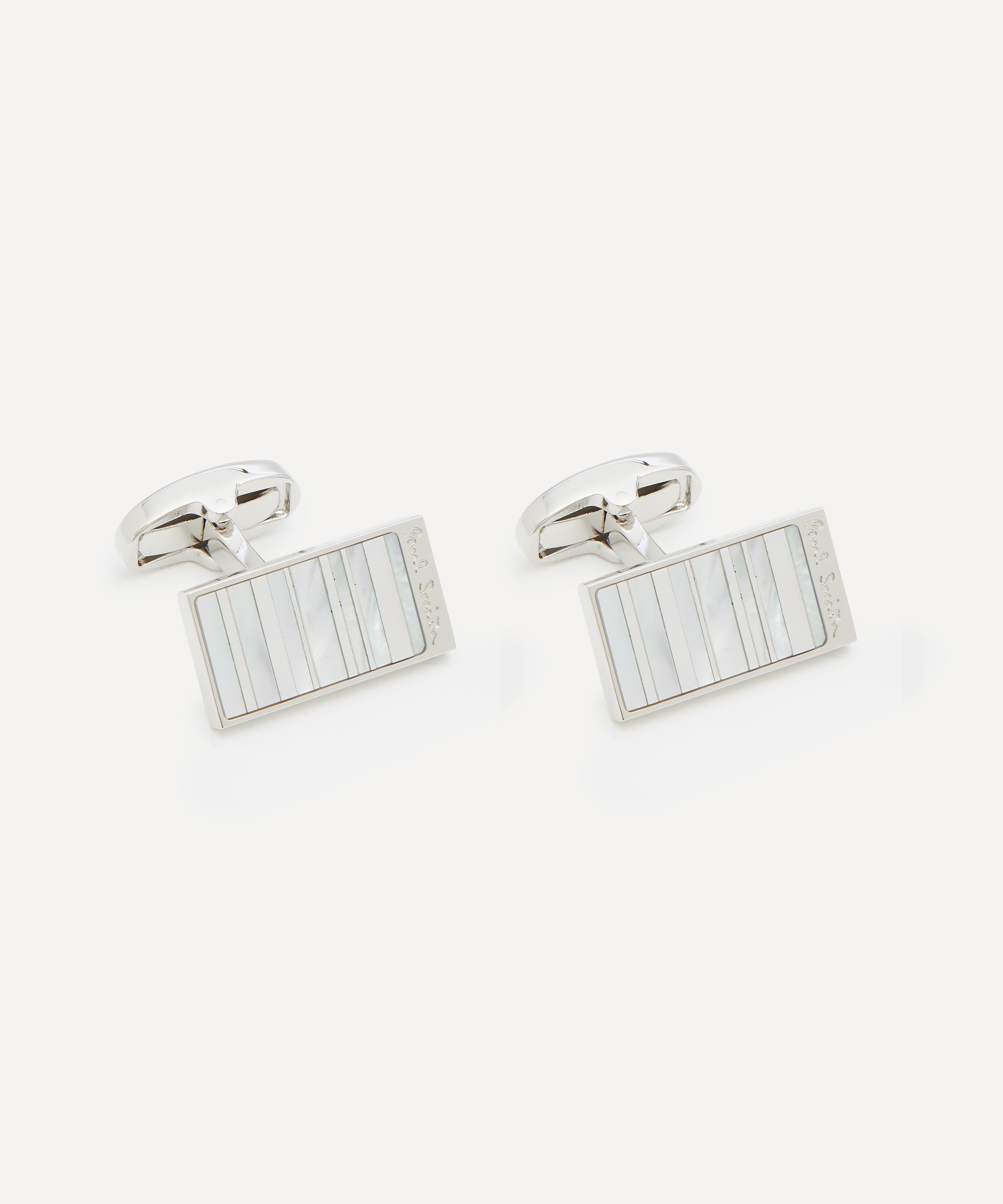 Paul Smith - Mother of Pearl Stripe Cufflinks image number 1