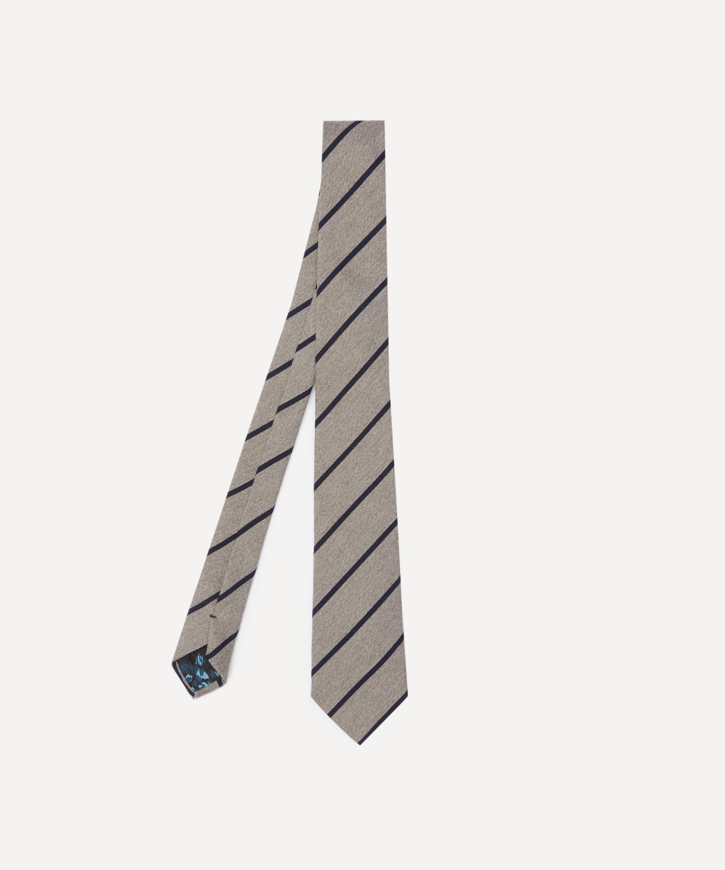 Paul Smith - Spaced Striped Wool-Blend Tie image number 0