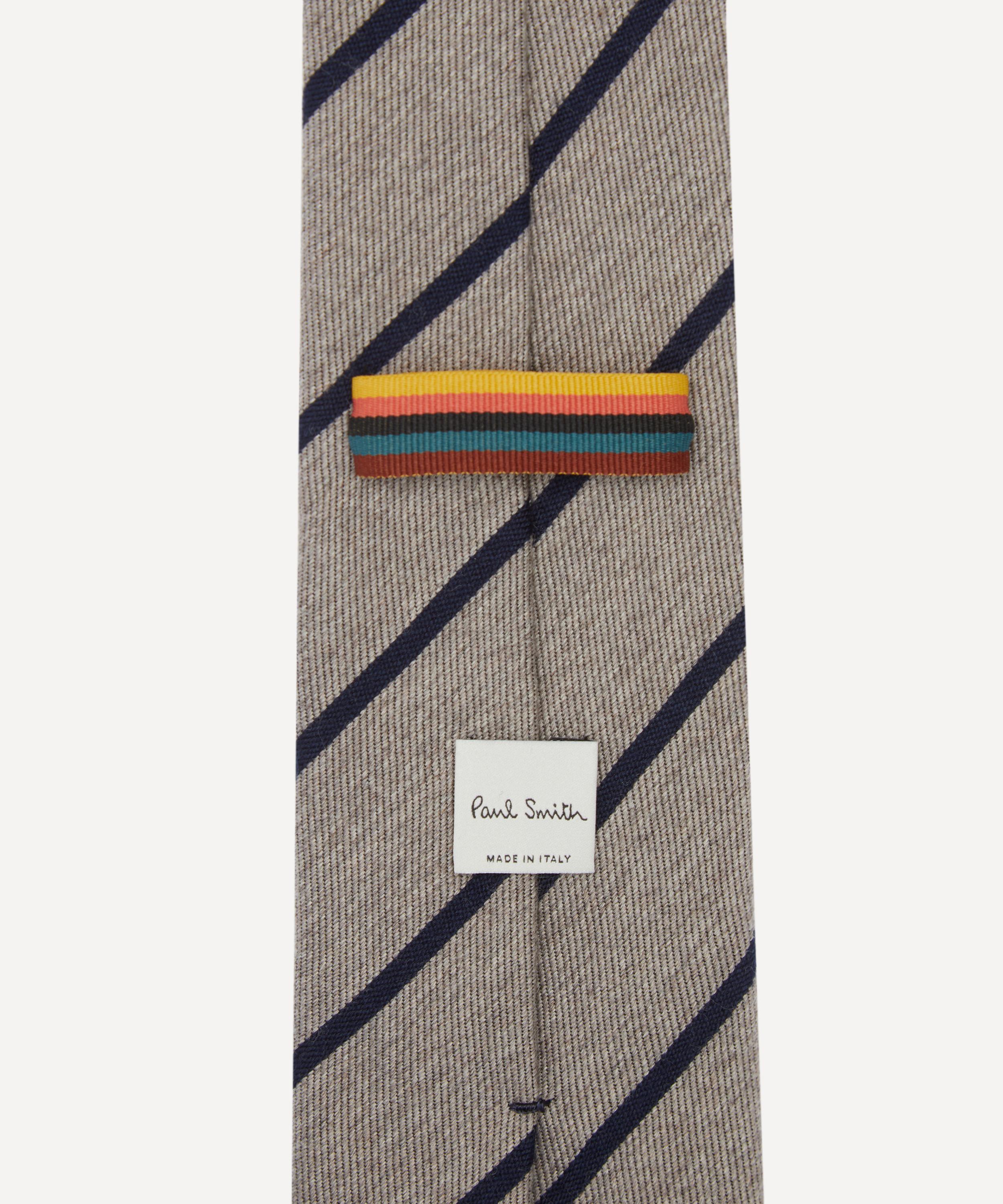 Paul Smith - Spaced Striped Wool-Blend Tie image number 2