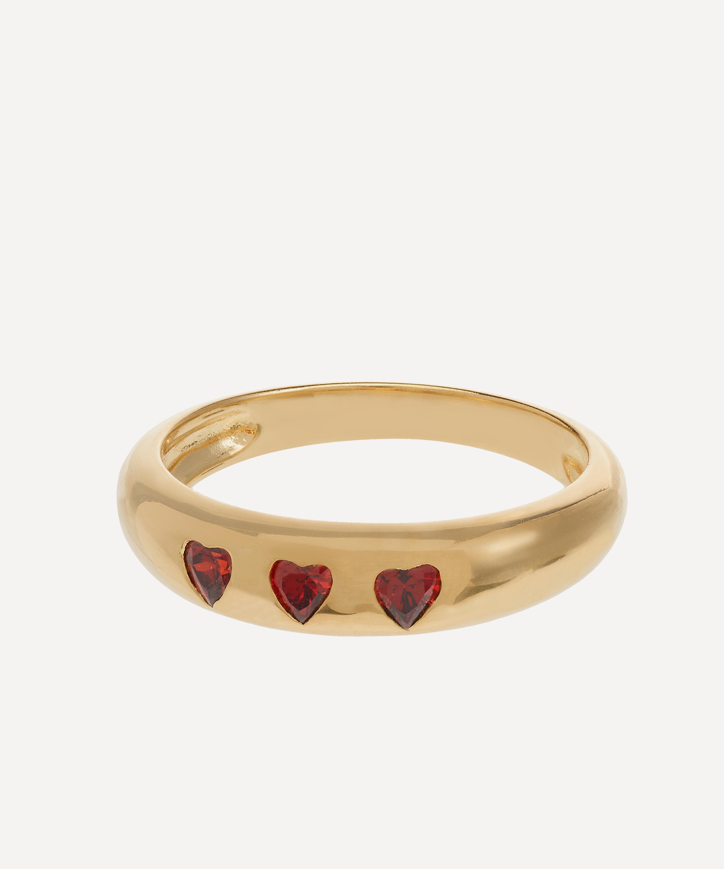 Anna + Nina - 14ct Gold-Plated Mon Cheri Ring image number 0