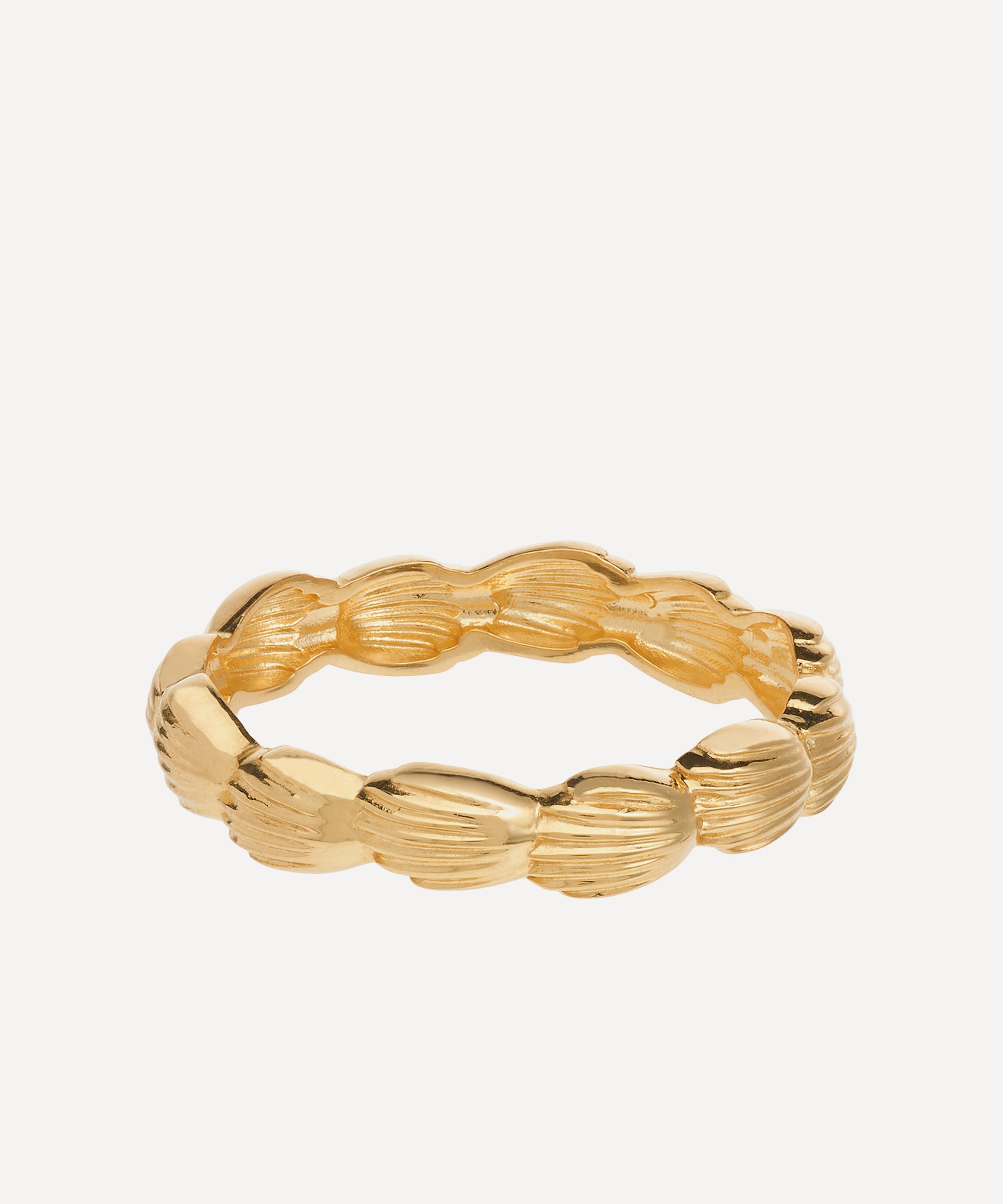 Anna + Nina - 14ct Gold-Plated Madeleine Ring image number 0